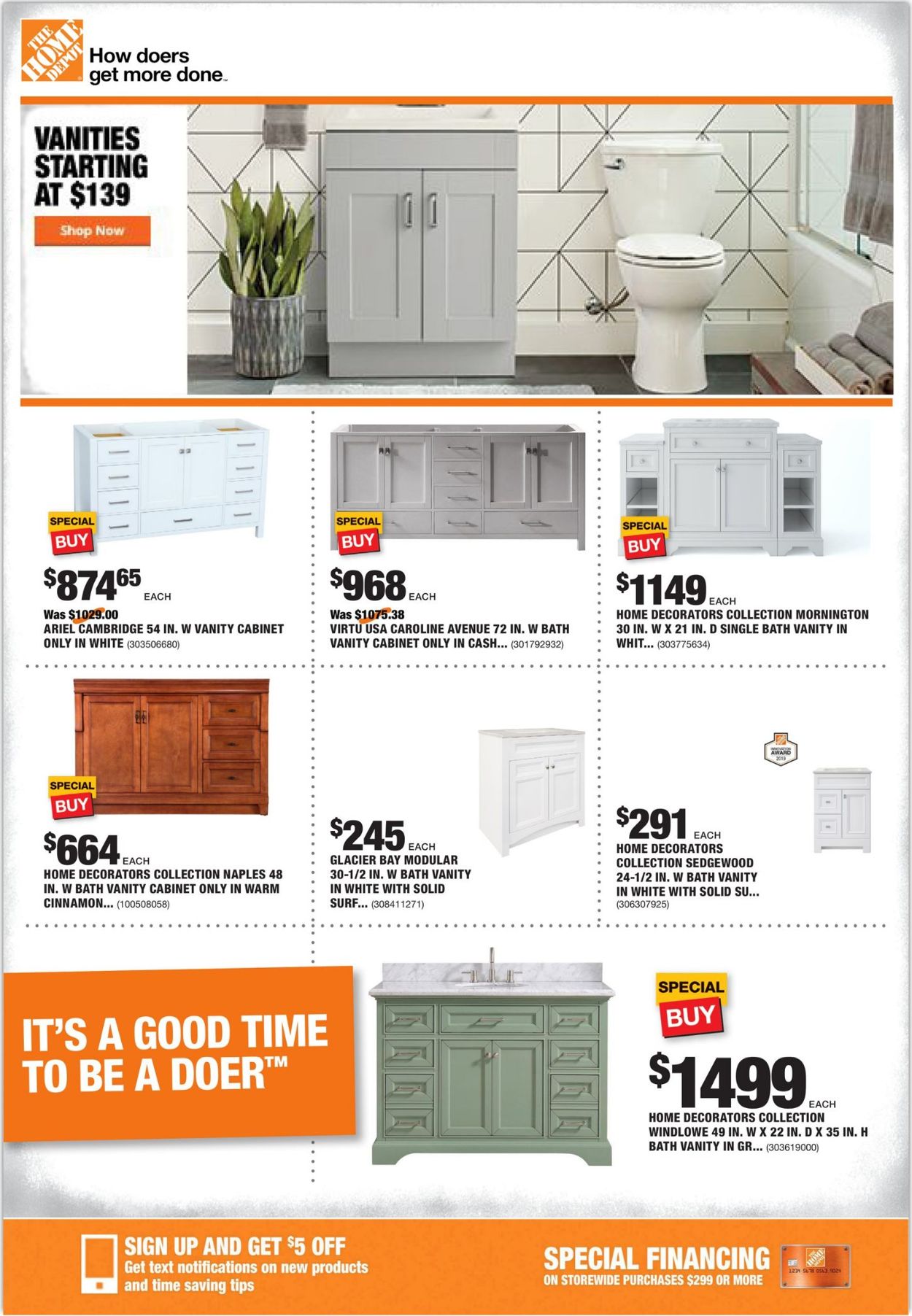 Home Depot Weekly Ad Circular - valid 01/09-01/16/2020