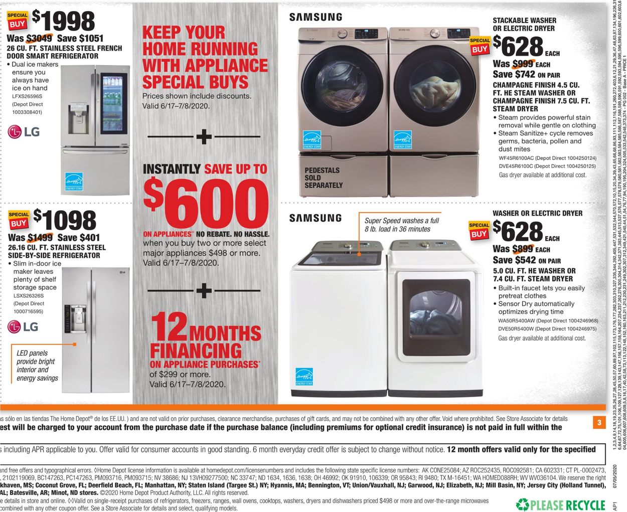 Home Depot Weekly Ad Circular - valid 07/05-07/08/2020 (Page 3)