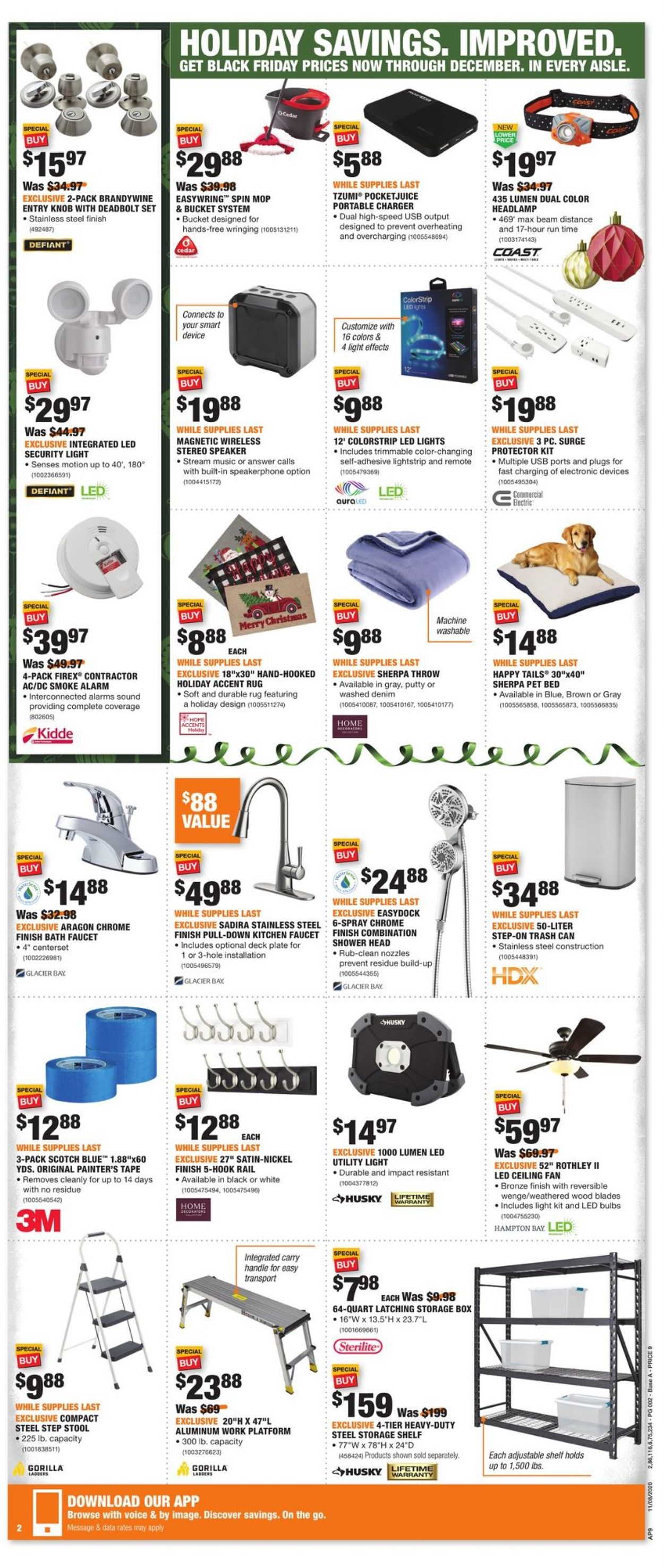 Home Depot Black Friday 2020 Weekly Ad Circular - valid 11/08-12/02/2020 (Page 2)
