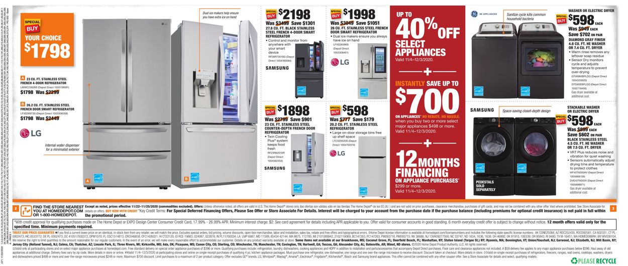 Home Depot Weekly Ad Circular - valid 11/16-11/25/2020 (Page 2)