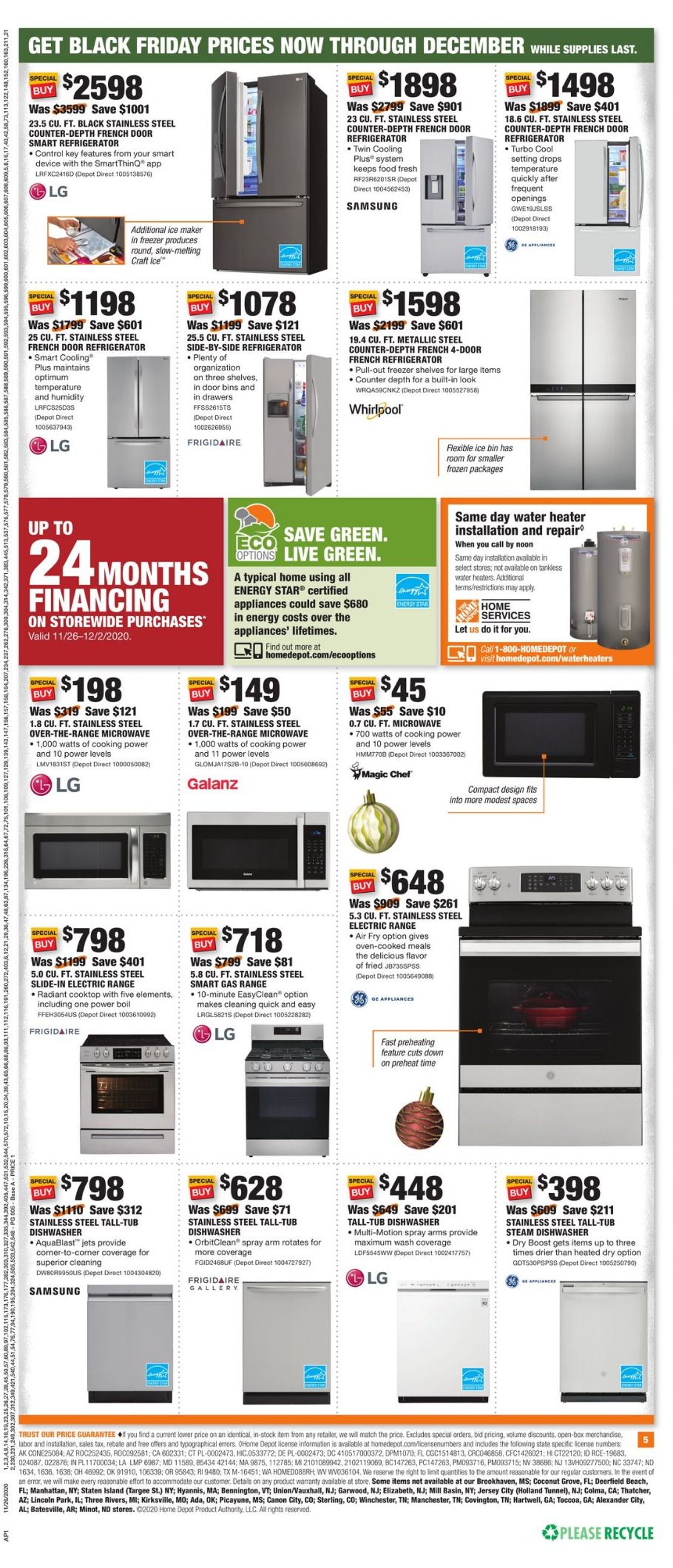 Home Depot Black Friday 2020 Weekly Ad Circular - valid 11/26-12/02/2020 (Page 5)
