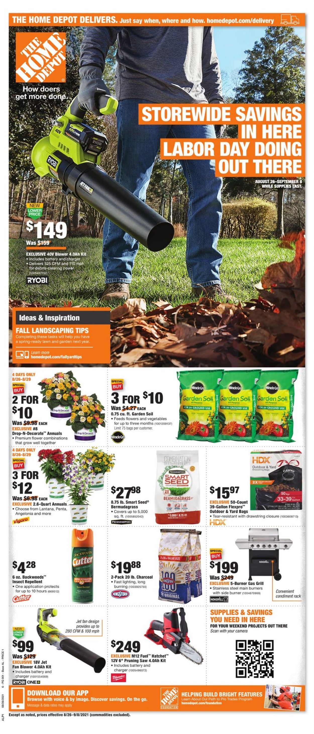Home Depot Weekly Ad Circular - valid 08/26-09/08/2021
