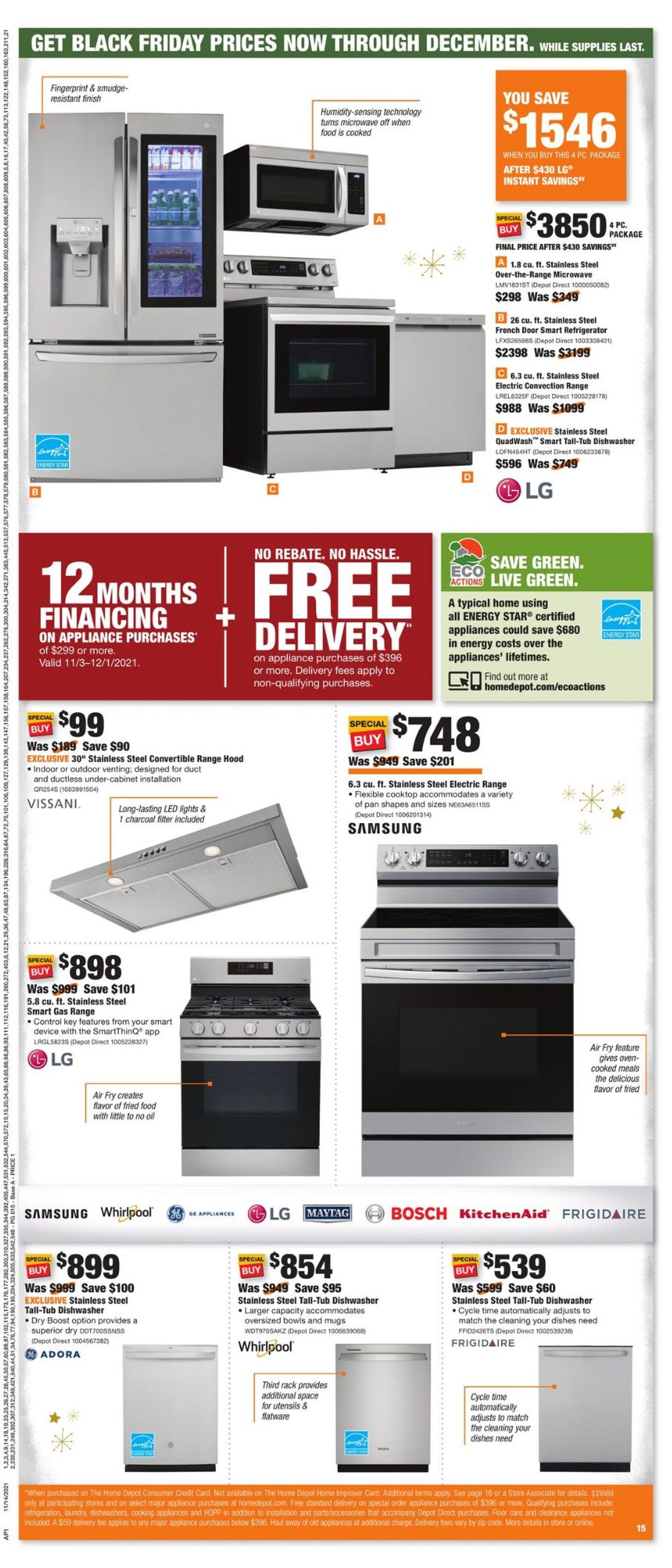 Home Depot BLACK FRIDAY WEEK 2021 Weekly Ad Circular - valid 11/14-12/01/2021 (Page 15)