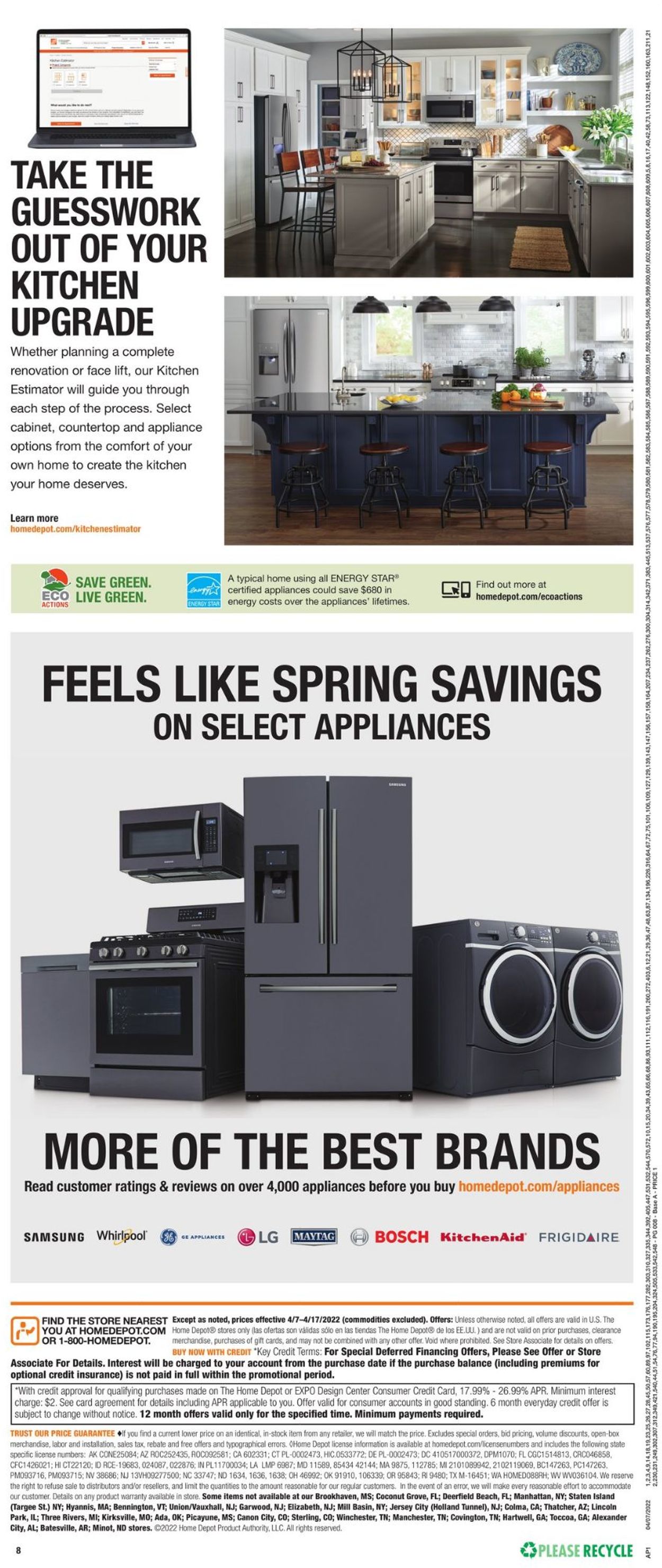 Home Depot Weekly Ad Circular - valid 04/07-04/17/2022 (Page 8)