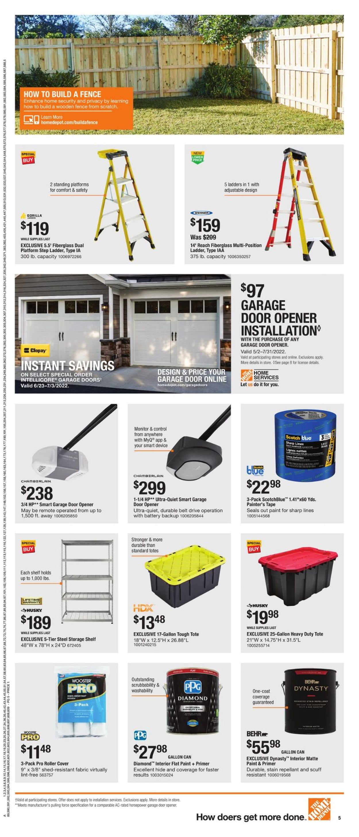 Home Depot Weekly Ad Circular - valid 06/23-07/04/2022 (Page 5)