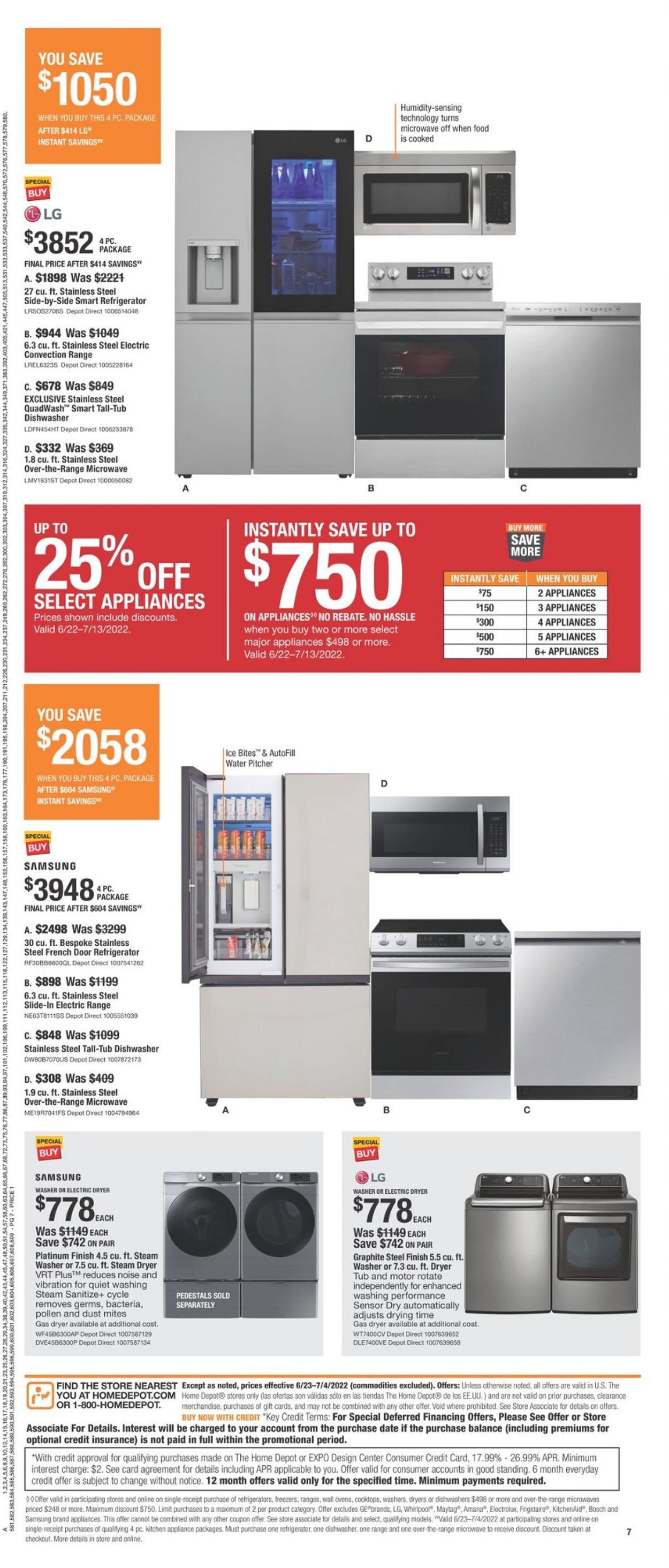 Home Depot Weekly Ad Circular - valid 06/23-07/04/2022 (Page 7)