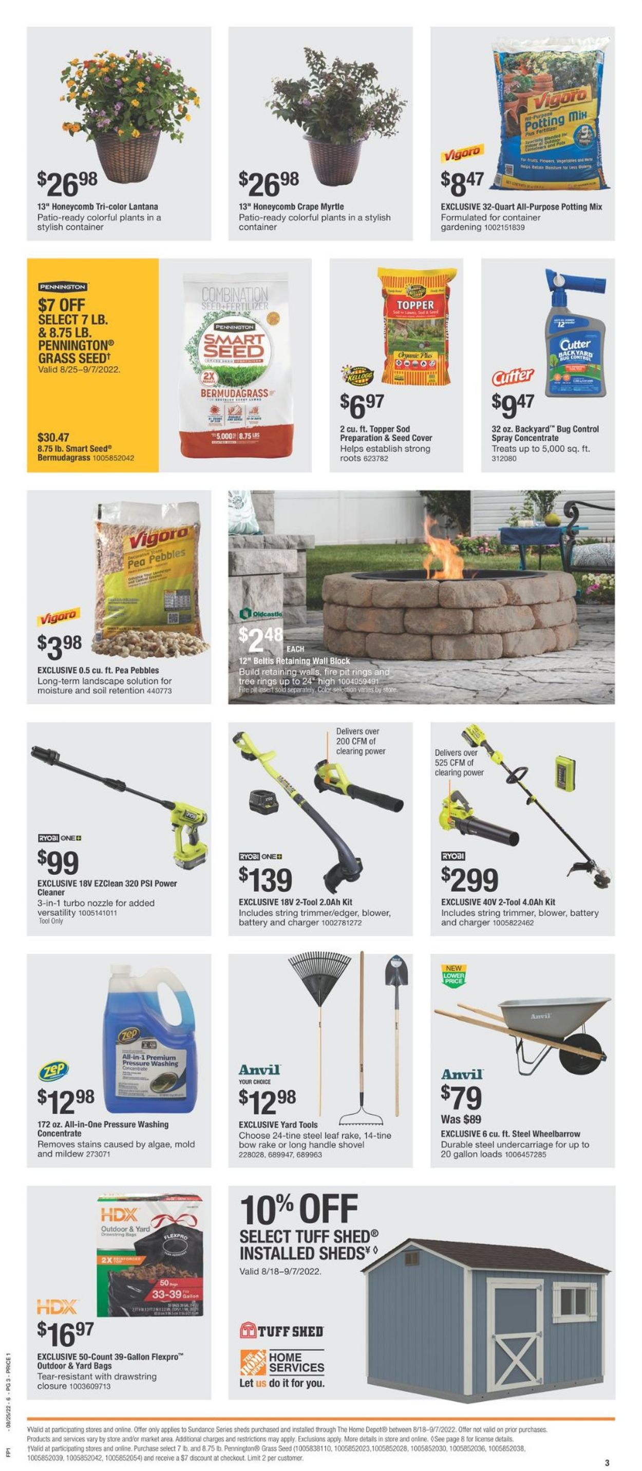 Home Depot Weekly Ad Circular - valid 08/25-09/07/2022 (Page 3)