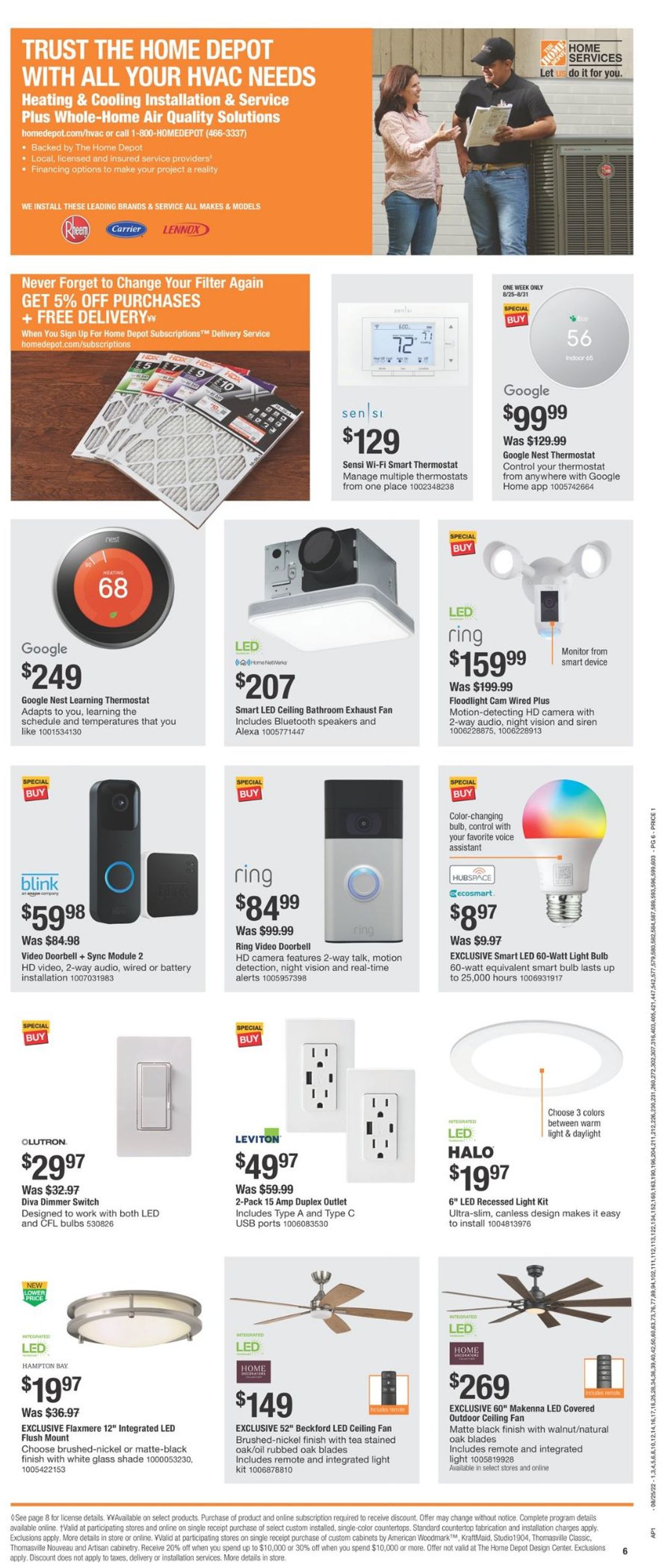 Home Depot Weekly Ad Circular - valid 08/25-09/07/2022 (Page 6)