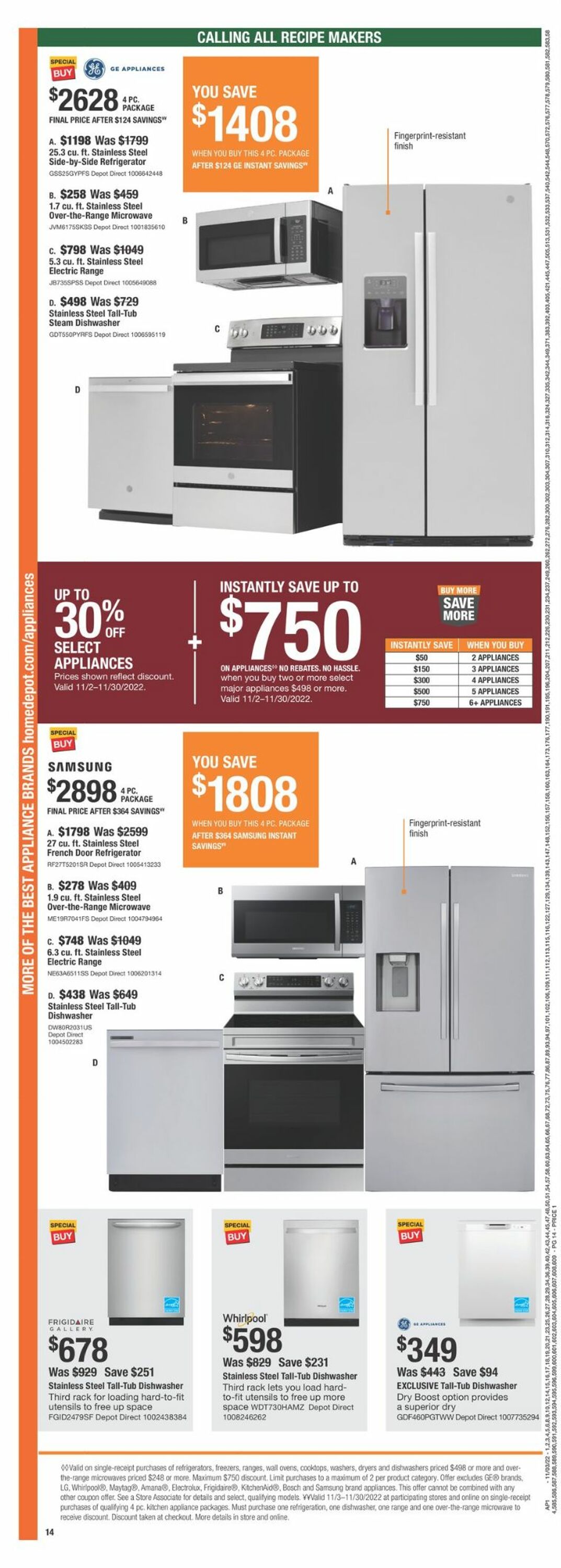 Home Depot Weekly Ad Circular - valid 11/03-11/23/2022 (Page 14)