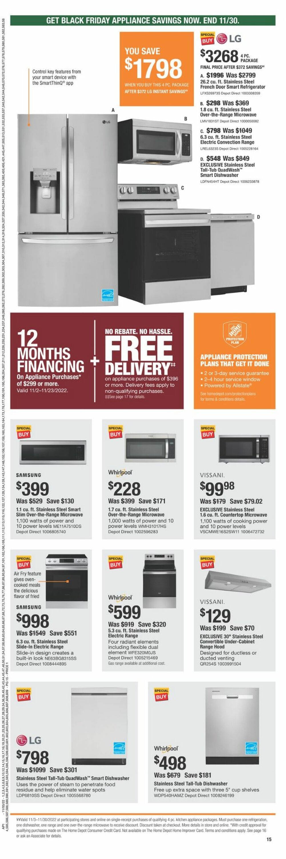 Home Depot Weekly Ad Circular - valid 11/03-11/23/2022 (Page 15)
