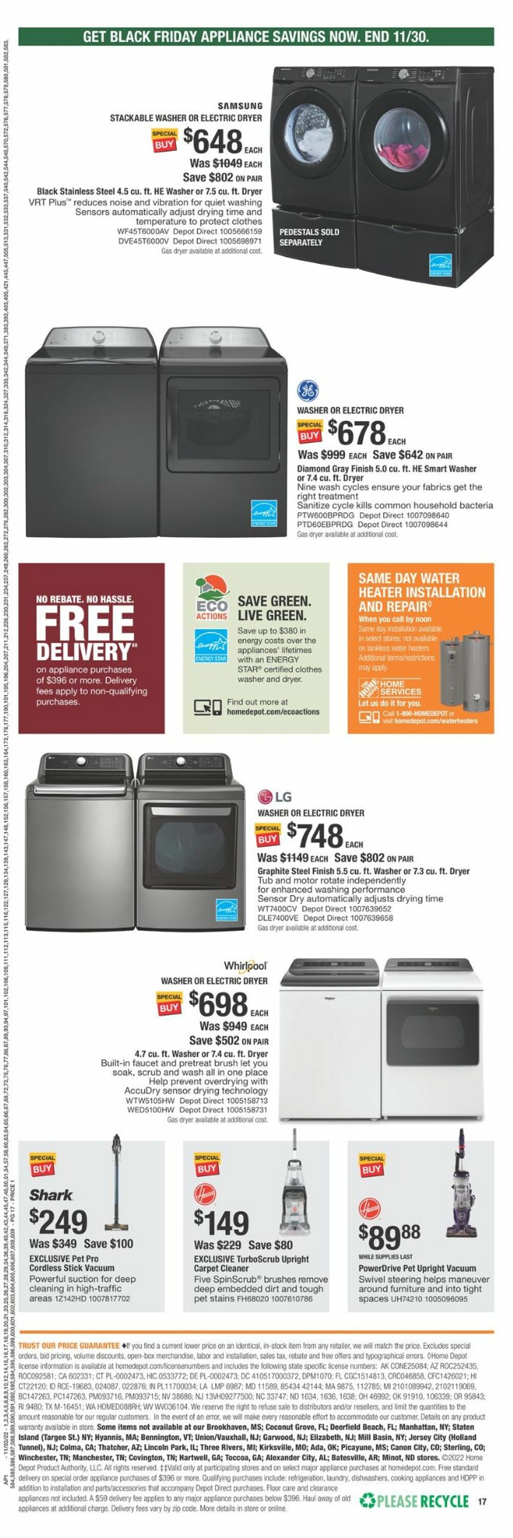 Home Depot Weekly Ad Circular - valid 11/03-11/23/2022 (Page 17)