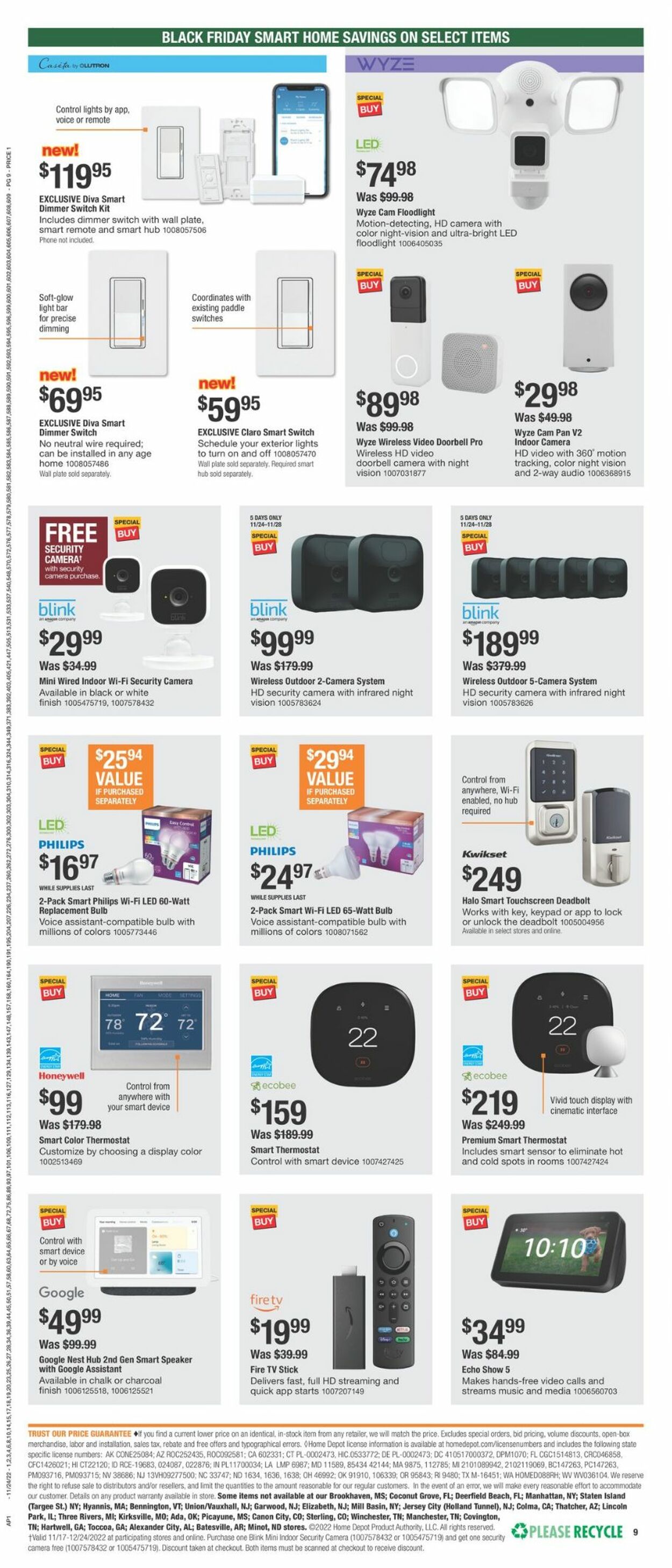 Home Depot Weekly Ad Circular - valid 11/24-11/30/2022 (Page 9)