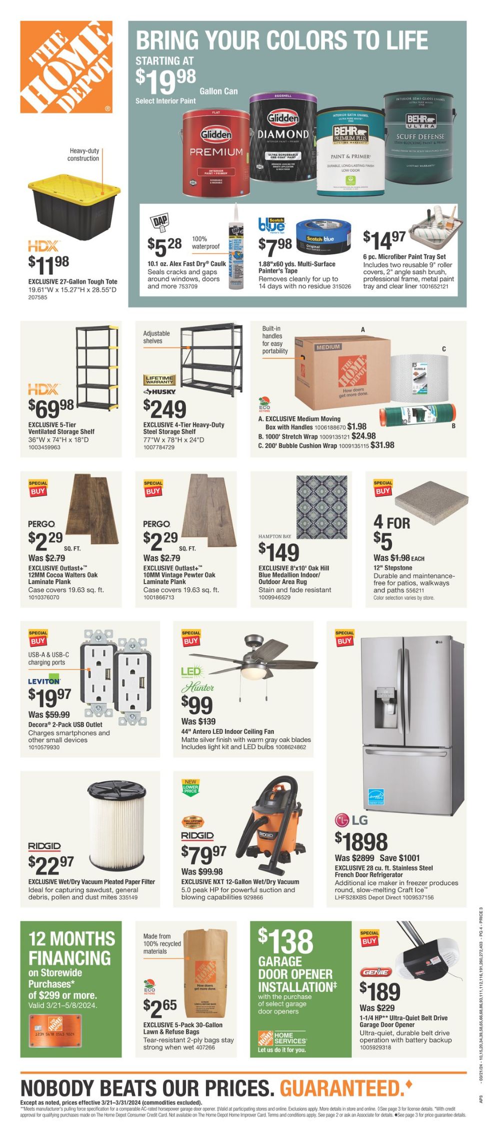 Home Depot Weekly Ad Circular - valid 03/21-04/01/2024 (Page 4)