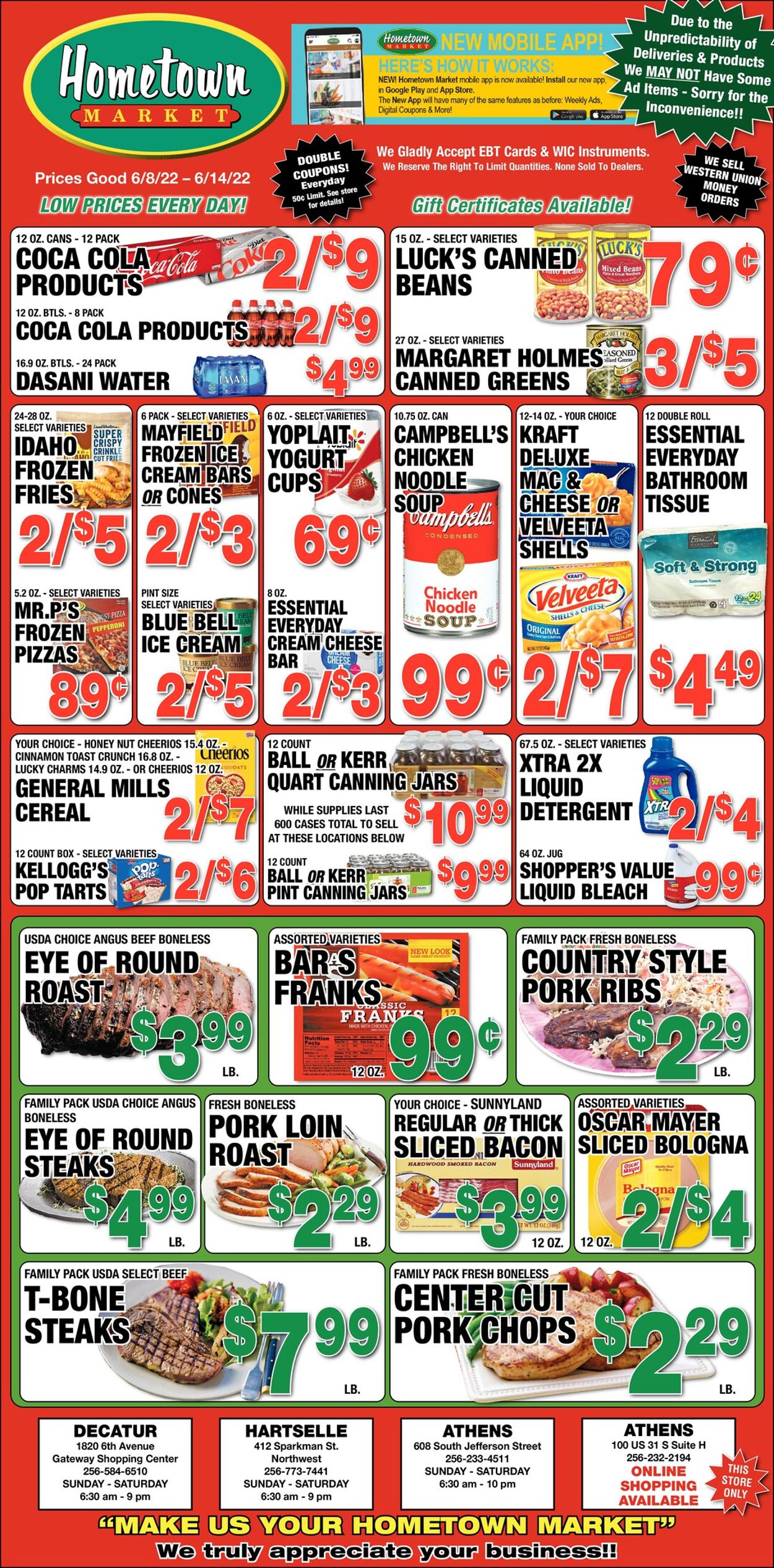 Hometown Market Weekly Ad Circular - valid 06/08-06/14/2022