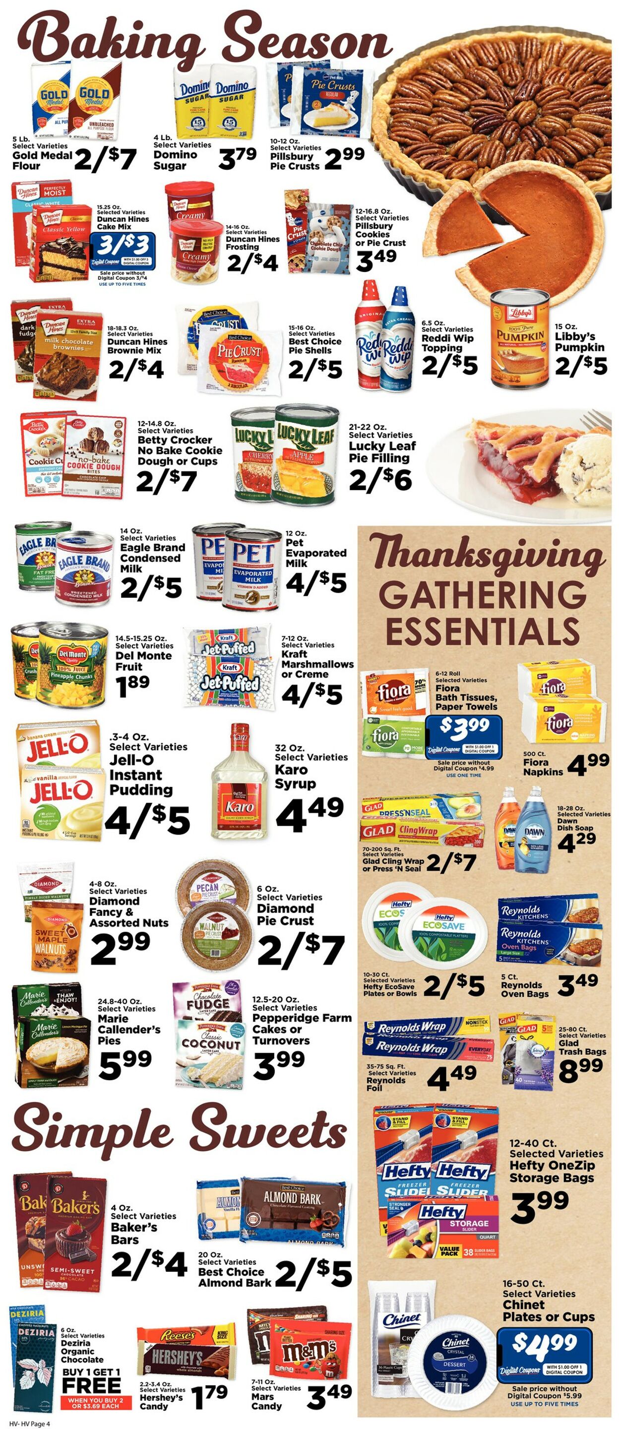 Hometown Market Weekly Ad Circular - valid 11/16-11/29/2022 (Page 4)