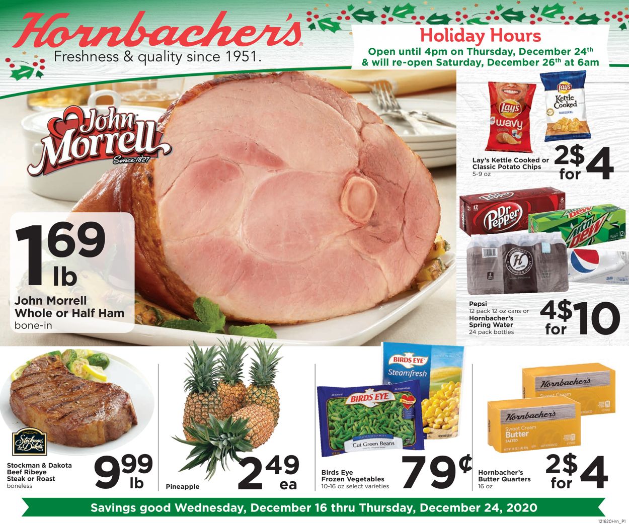 Hornbacher's Weekly Ad Circular - valid 12/16-12/24/2020