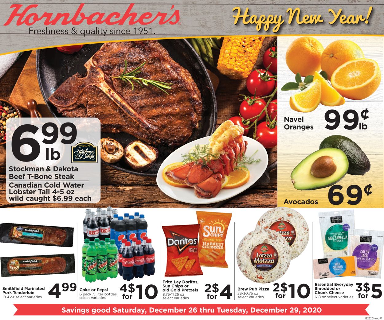 Hornbacher's Happy New Year! Weekly Ad Circular - valid 12/26-12/29/2020