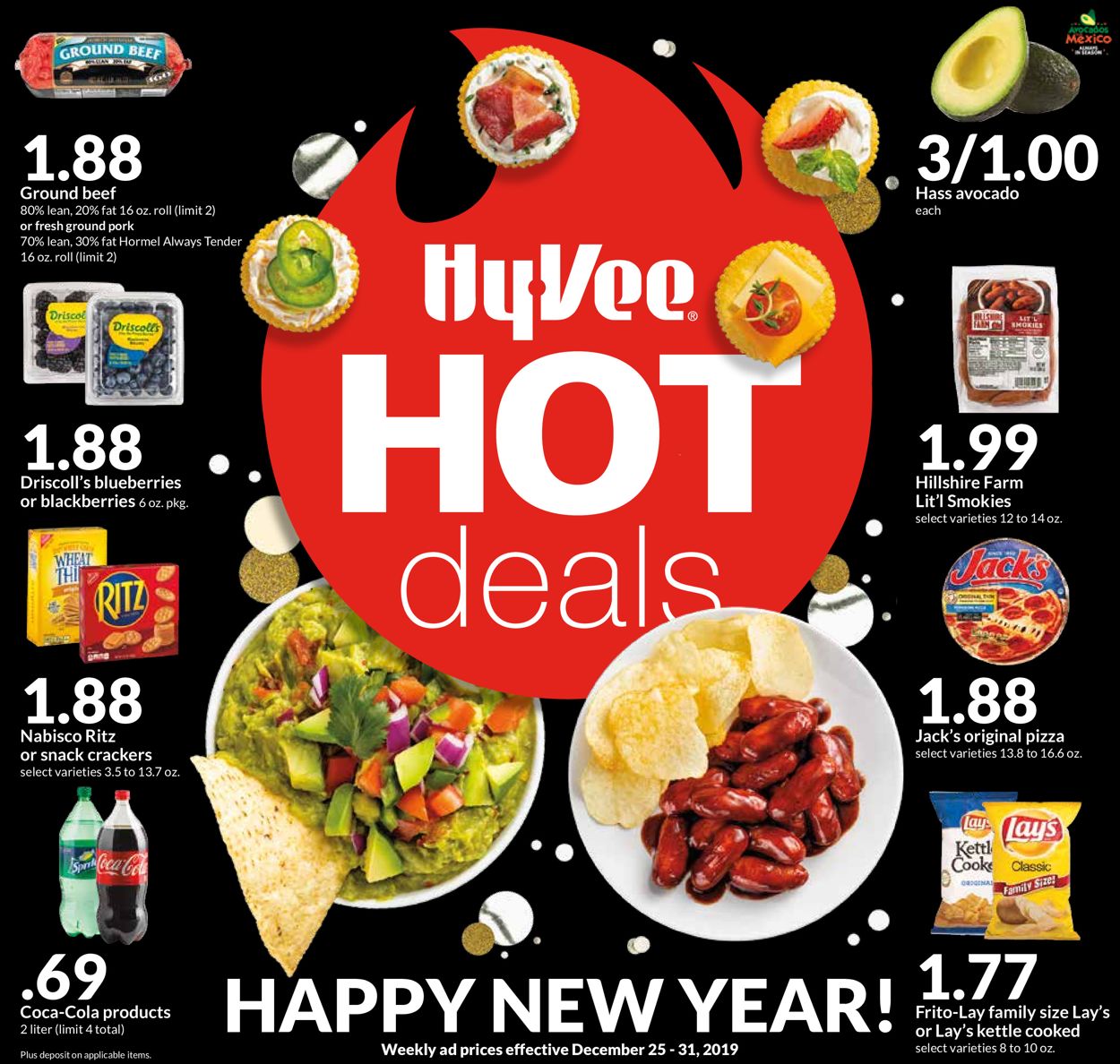 HyVee - New Year's Ad 2019/2020 Weekly Ad Circular - valid 12/25-12/31/2019