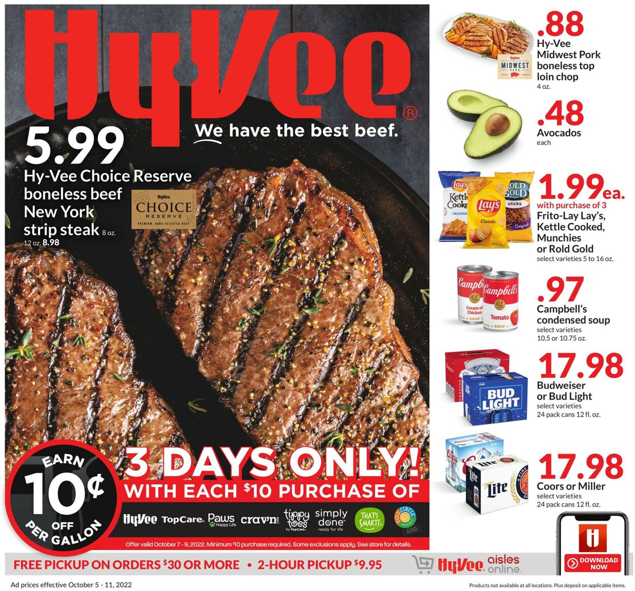 HyVee Weekly Ad Circular - valid 10/05-10/11/2022