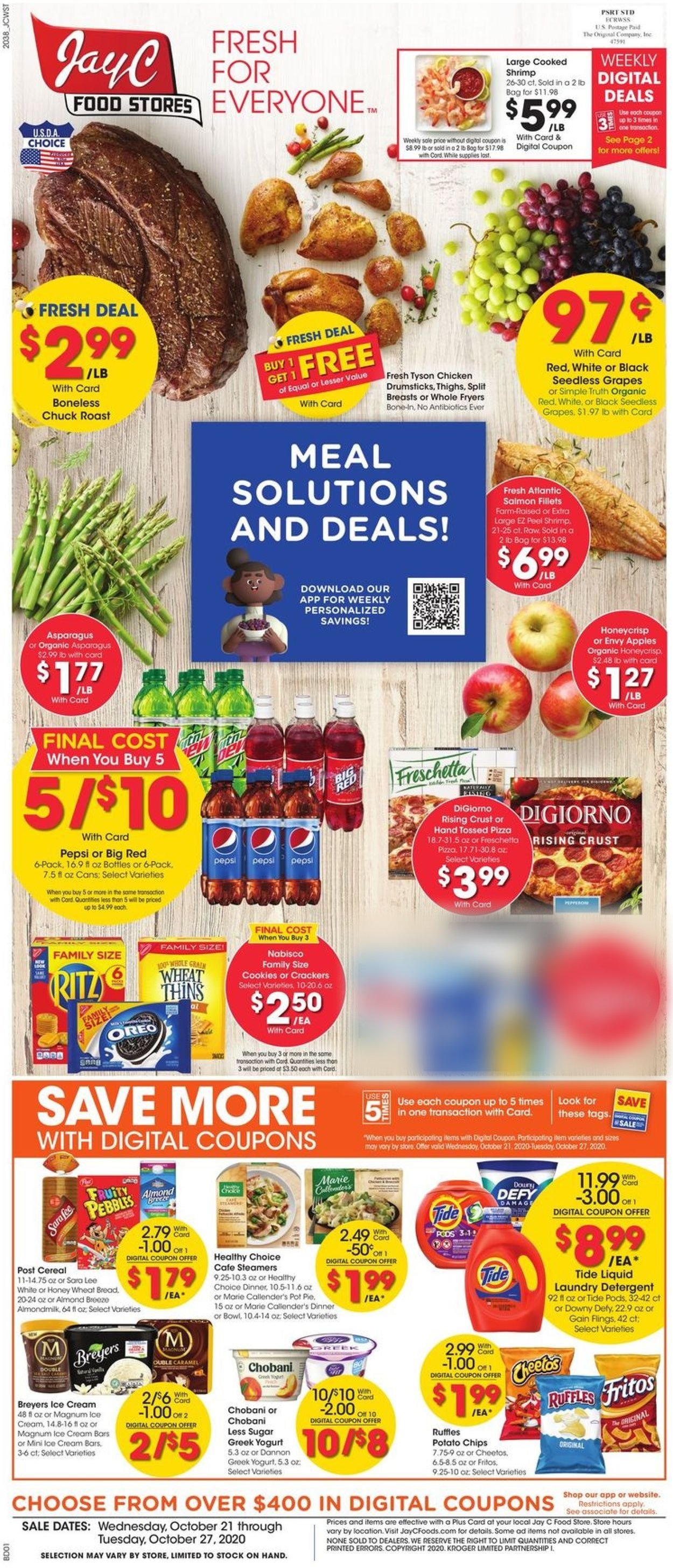 Jay C Food Stores Weekly Ad Circular - valid 10/21-10/27/2020
