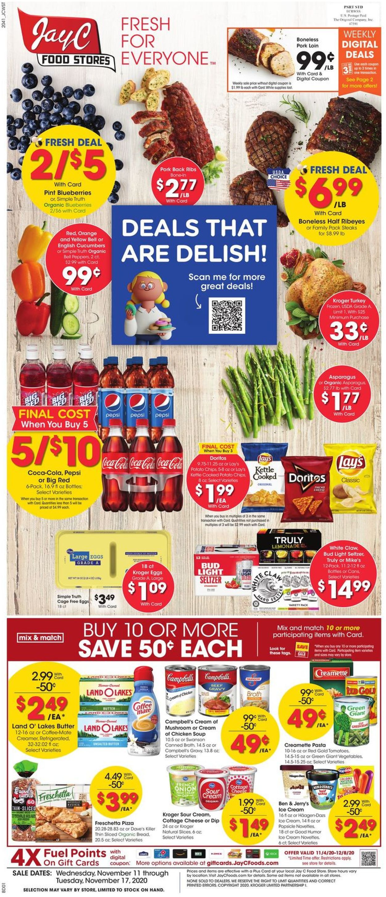 Jay C Food Stores Weekly Ad Circular - valid 11/11-11/17/2020