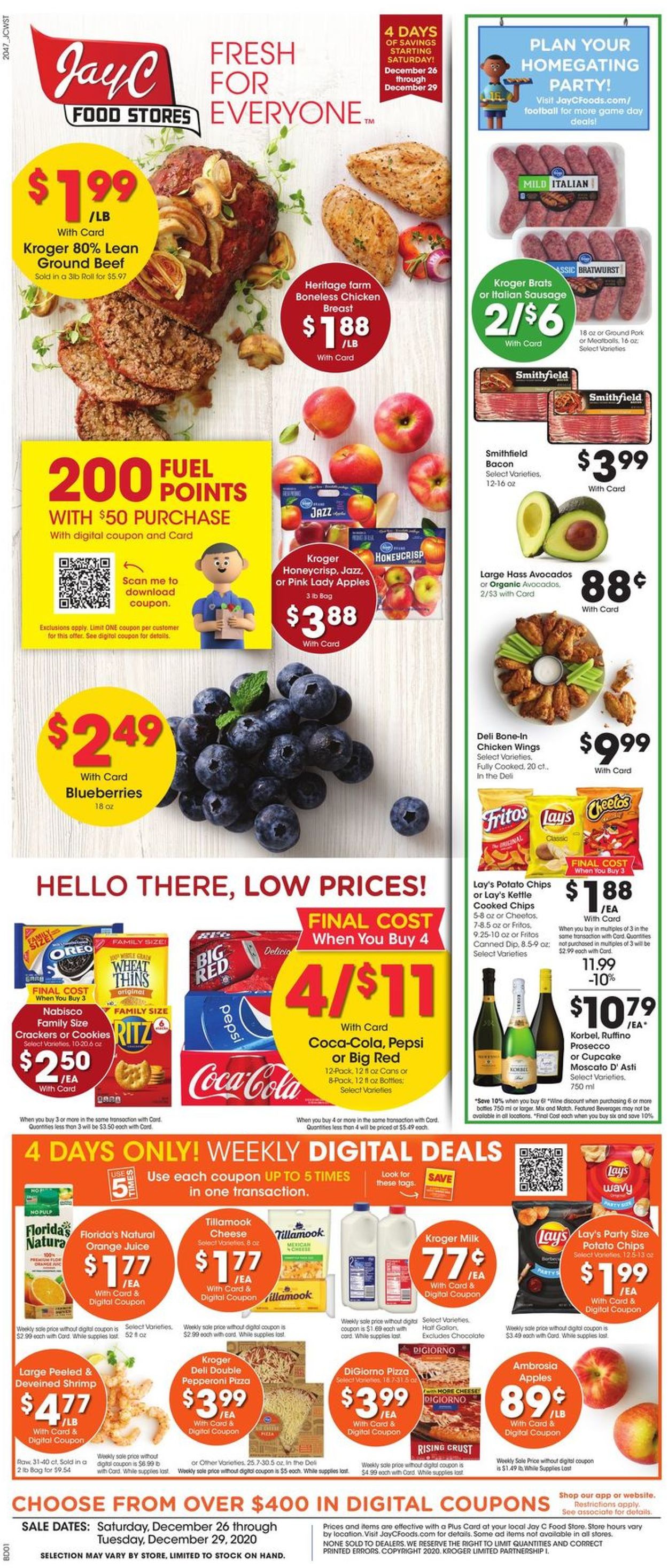 Jay C Food Stores Weekly Ad Circular - valid 12/26-12/29/2020