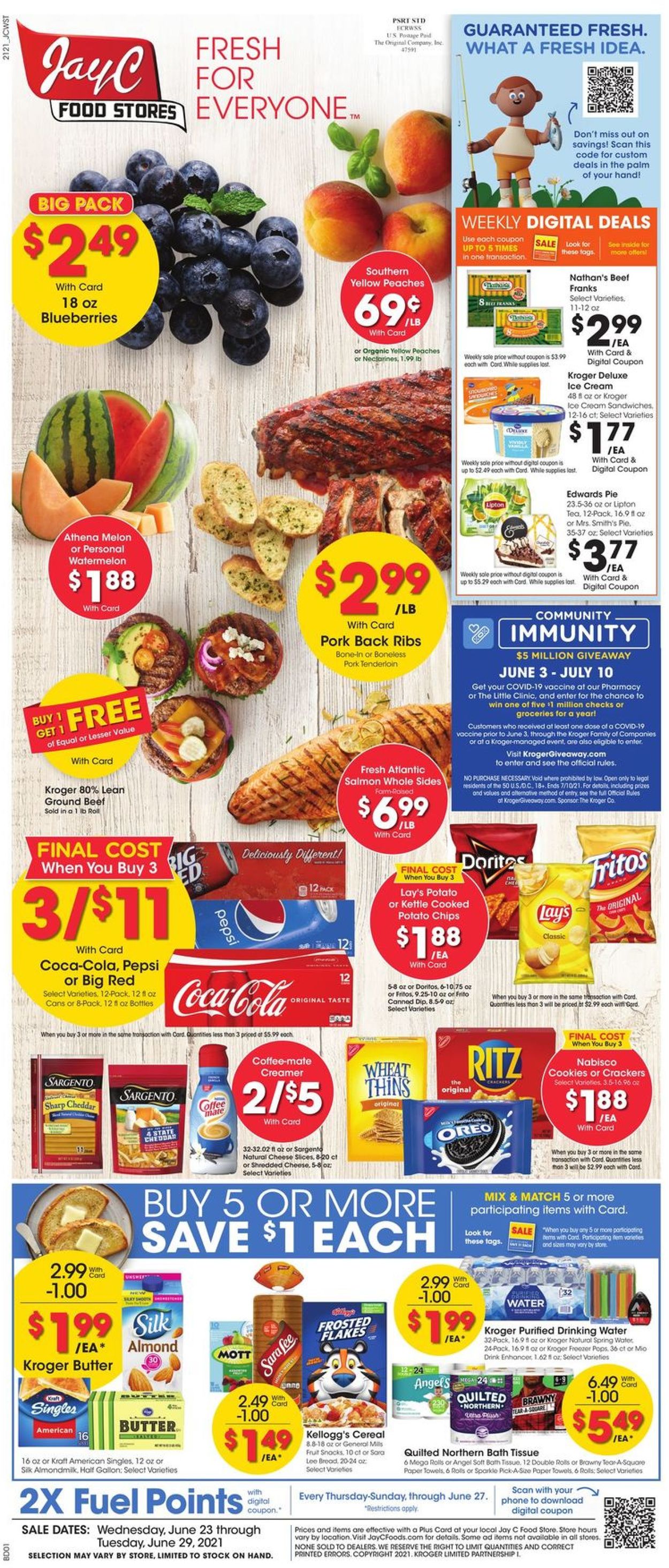 Jay C Food Stores Weekly Ad Circular - valid 06/23-06/29/2021