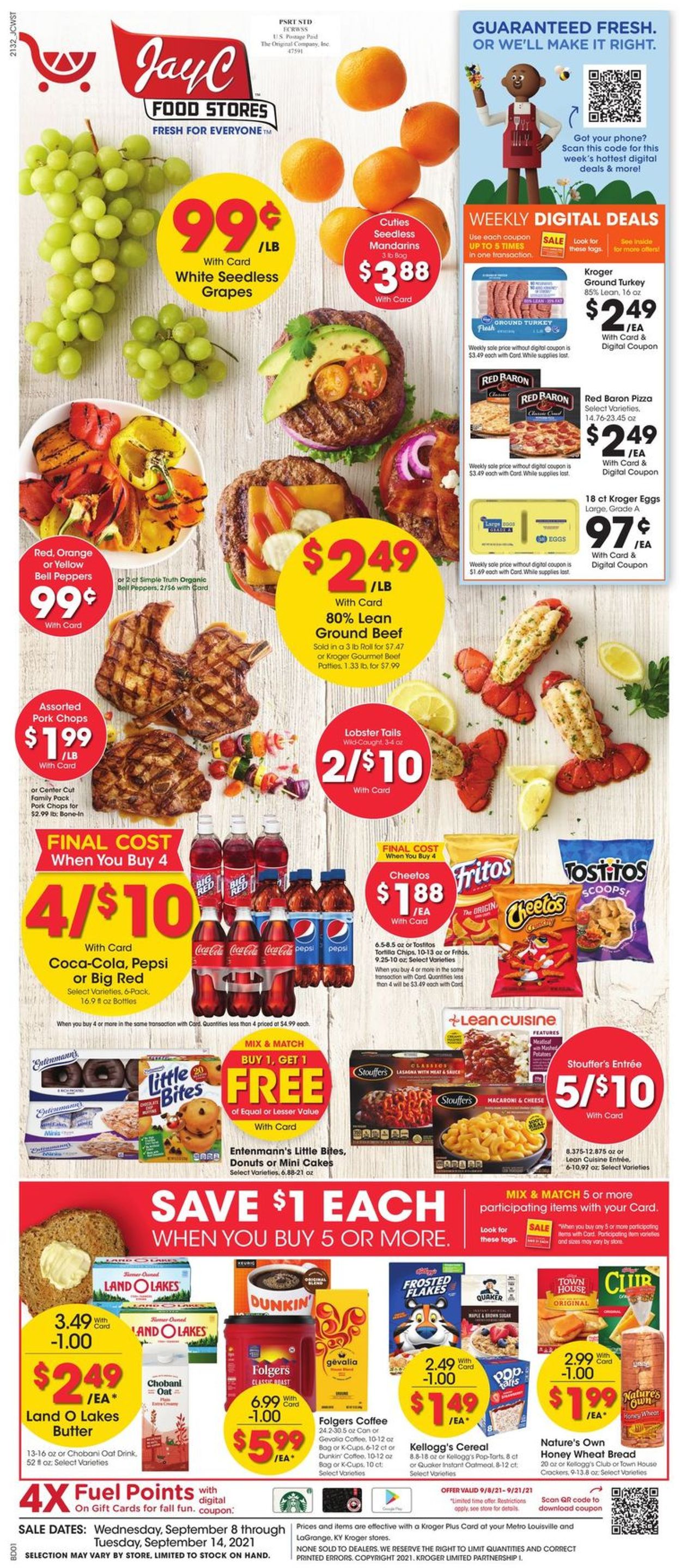 Jay C Food Stores Weekly Ad Circular - valid 09/08-09/14/2021