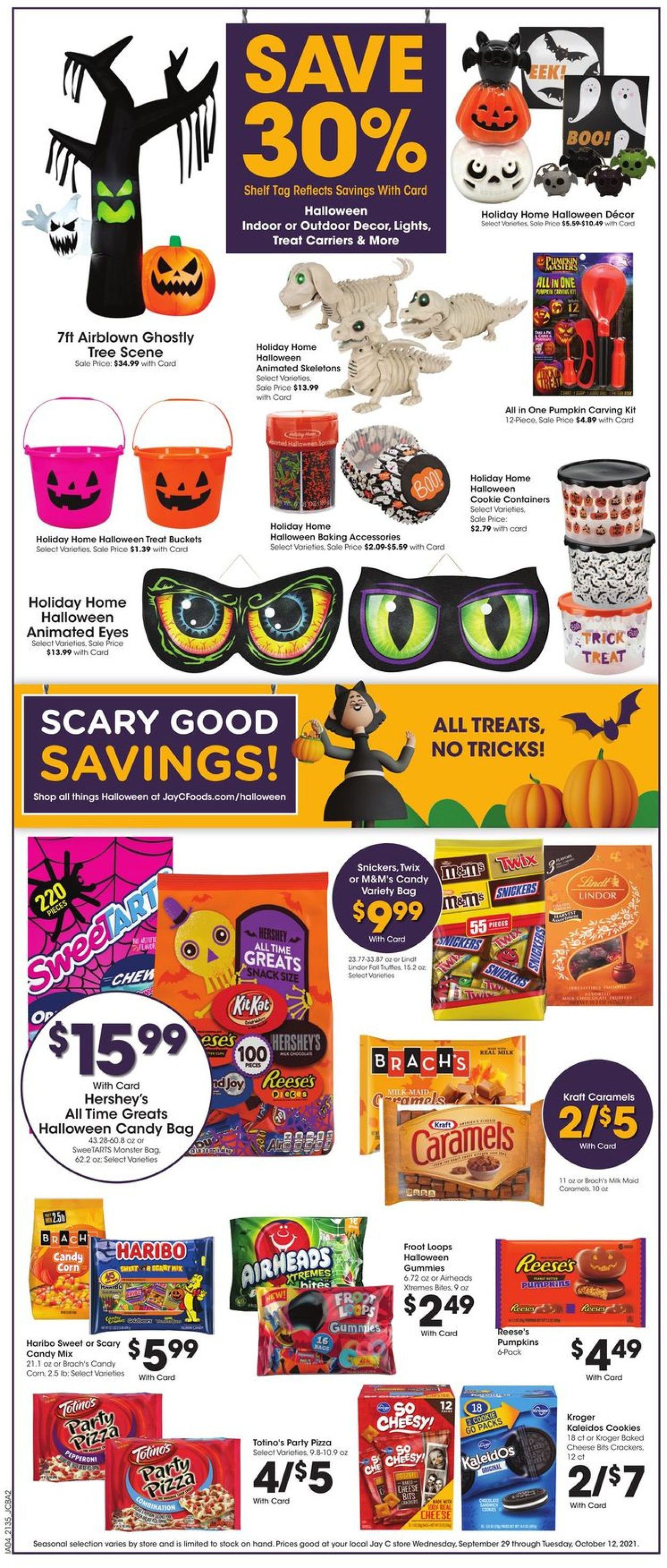 Jay C Food Stores Halloween 2021 Weekly Ad Circular - valid 09/29-10/05/2021 (Page 9)