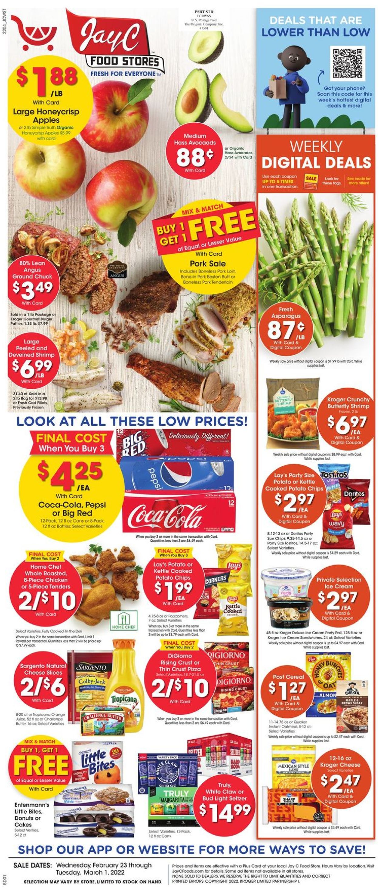 Jay C Food Stores Weekly Ad Circular - valid 02/23-03/01/2022