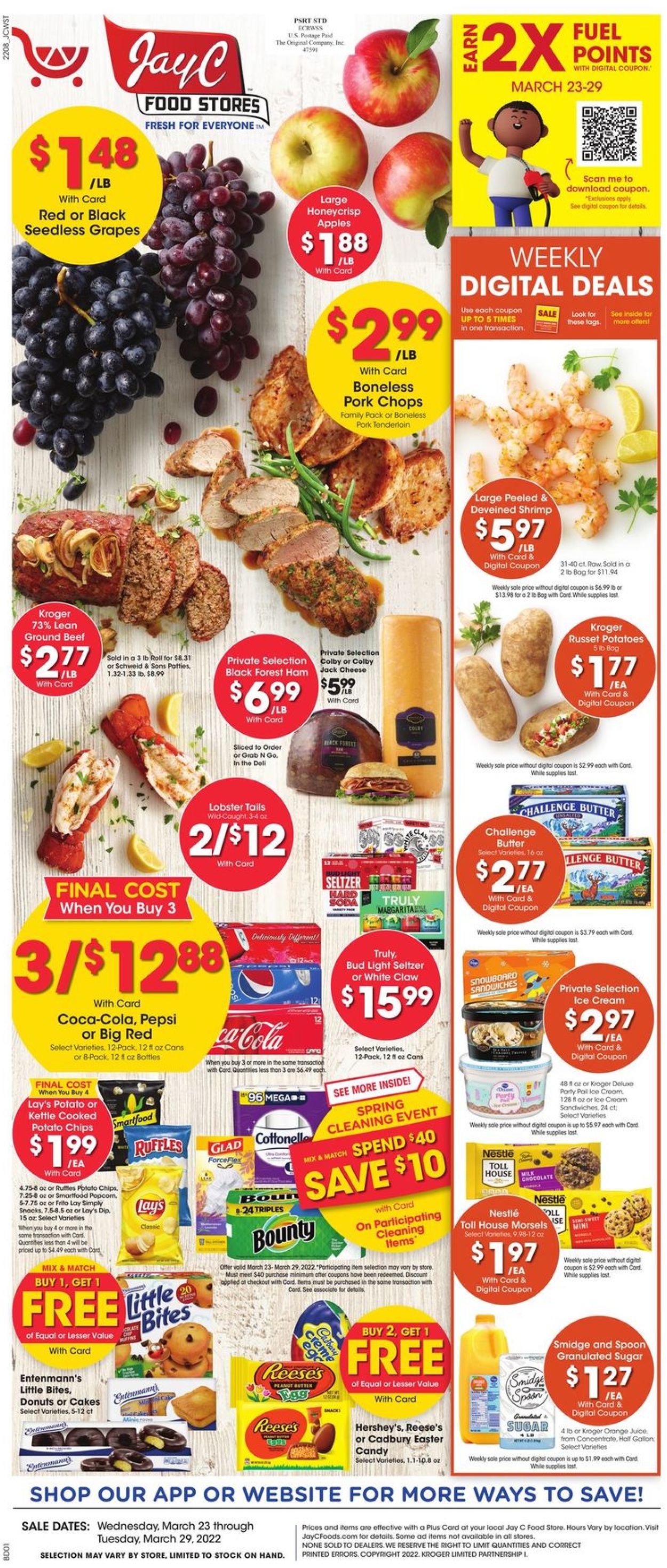 Jay C Food Stores Weekly Ad Circular - valid 03/23-03/29/2022