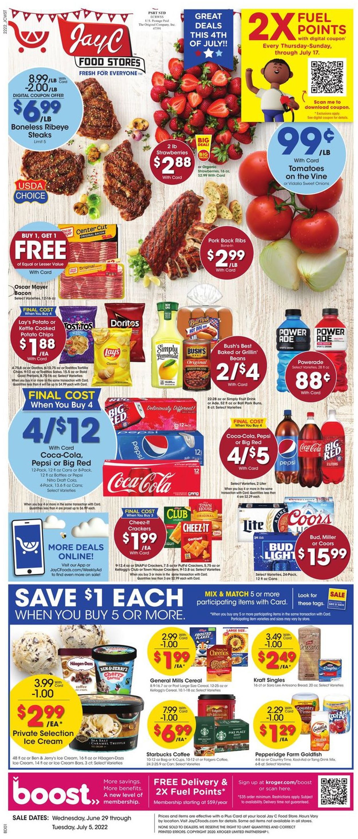 Jay C Food Stores Weekly Ad Circular - valid 06/29-07/05/2022