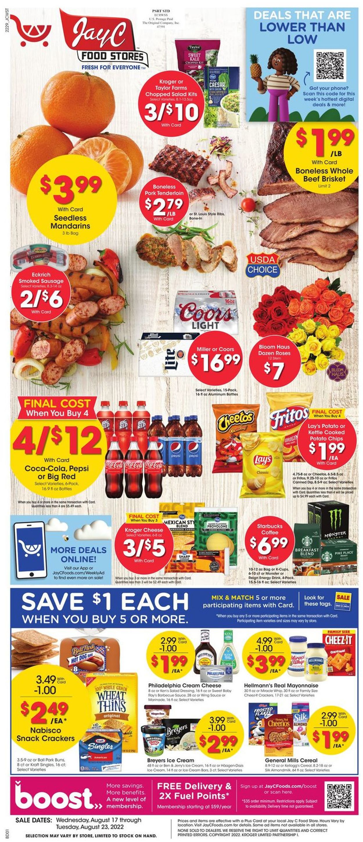 Jay C Food Stores Weekly Ad Circular - valid 08/17-08/23/2022