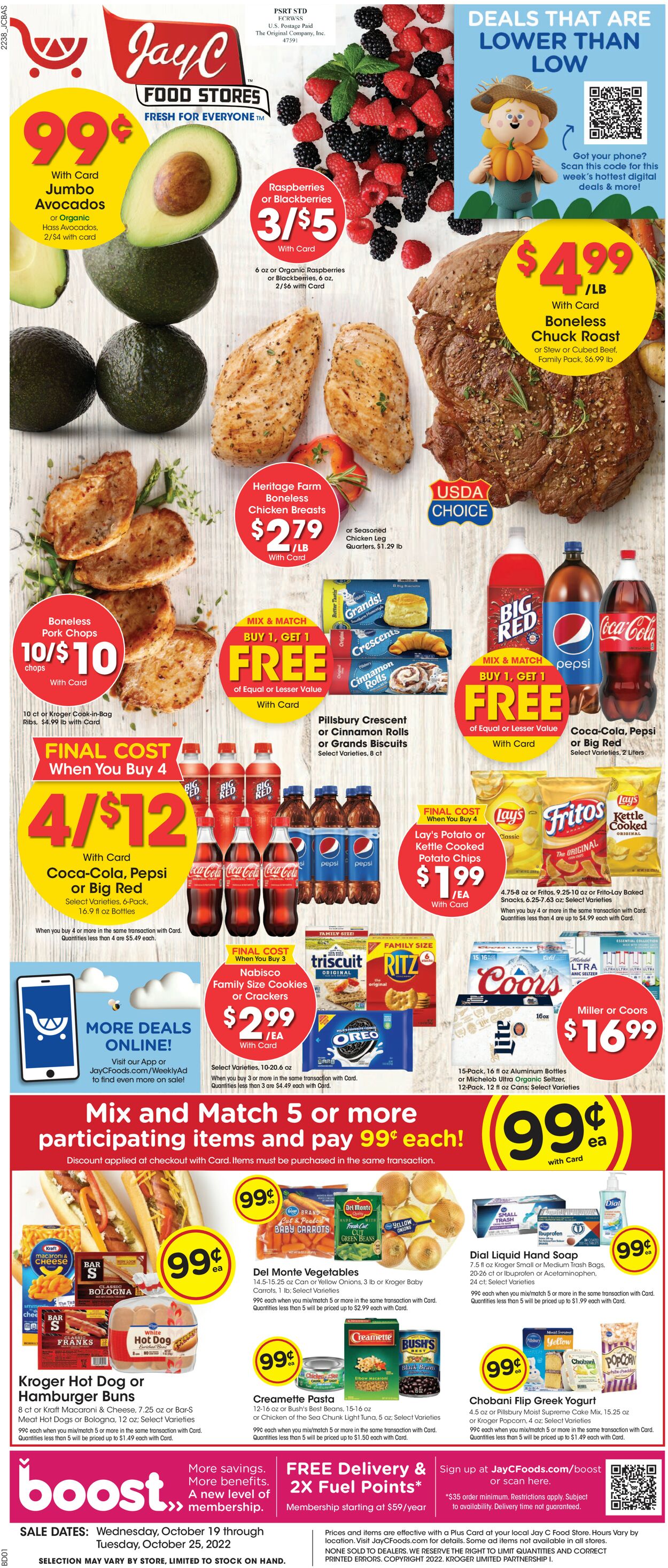 Jay C Food Stores Weekly Ad Circular - valid 10/19-10/25/2022