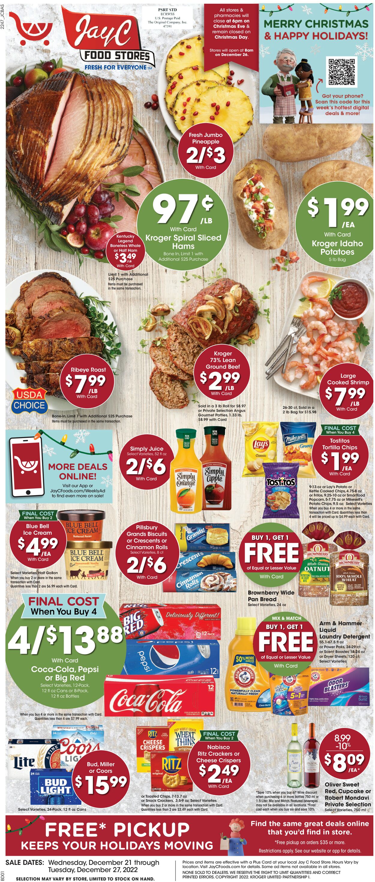 Jay C Food Stores Weekly Ad Circular - valid 12/21-12/27/2022