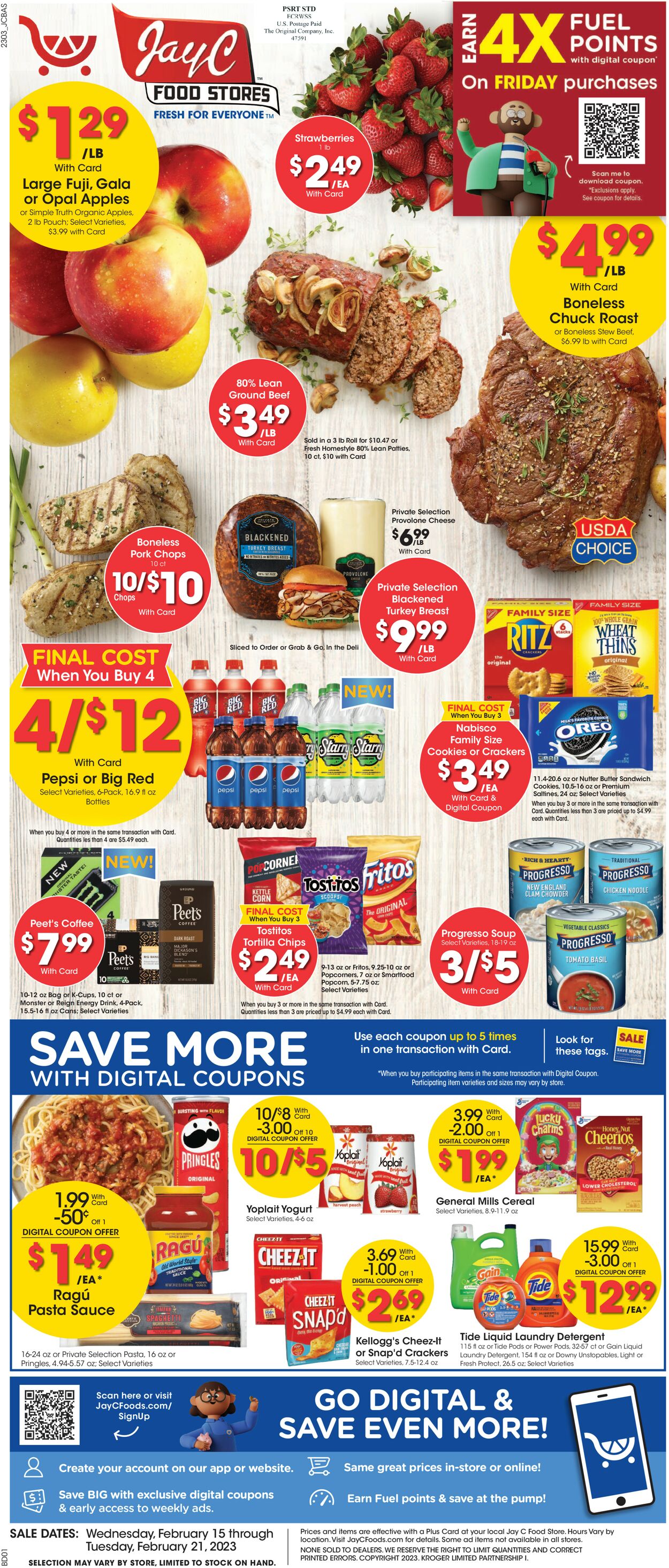 Jay C Food Stores Weekly Ad Circular - valid 02/15-02/21/2023