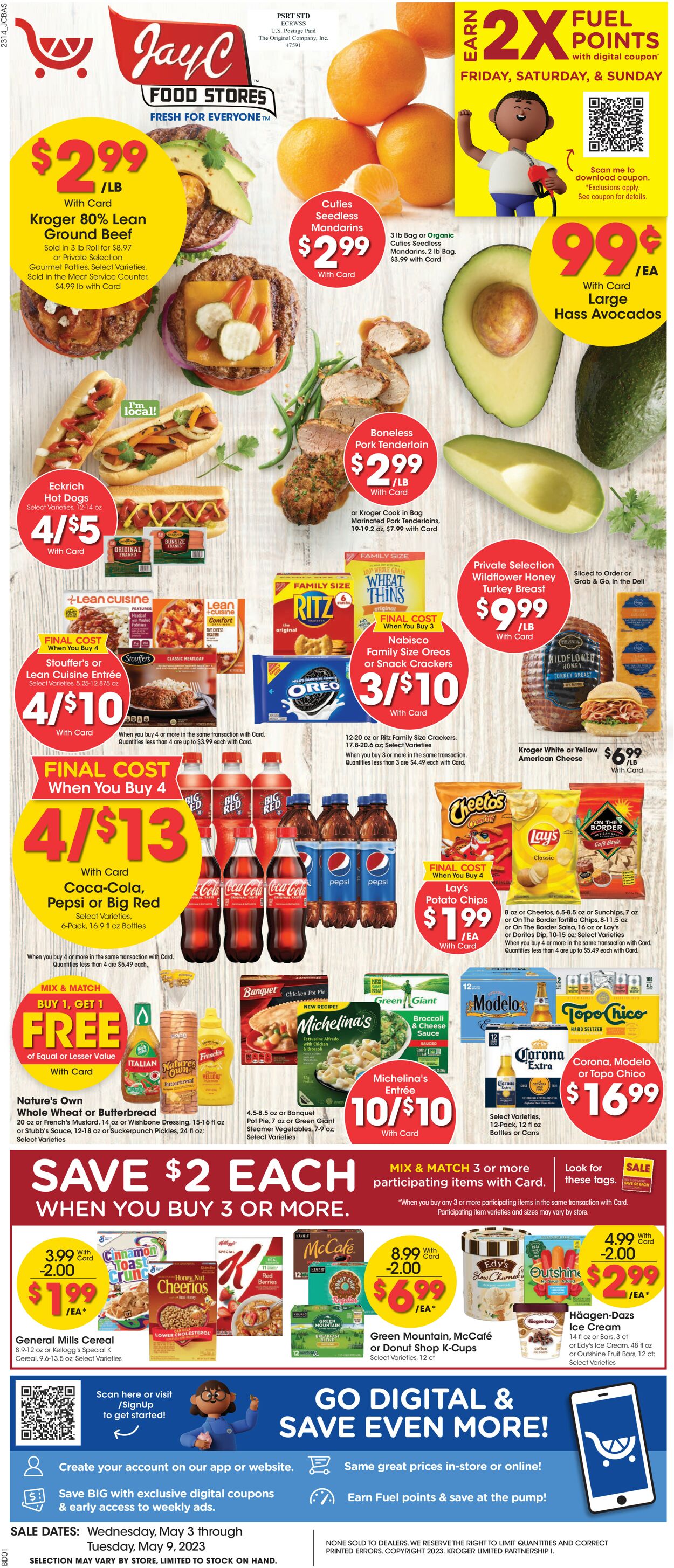 Jay C Food Stores Weekly Ad Circular - valid 05/03-05/09/2023