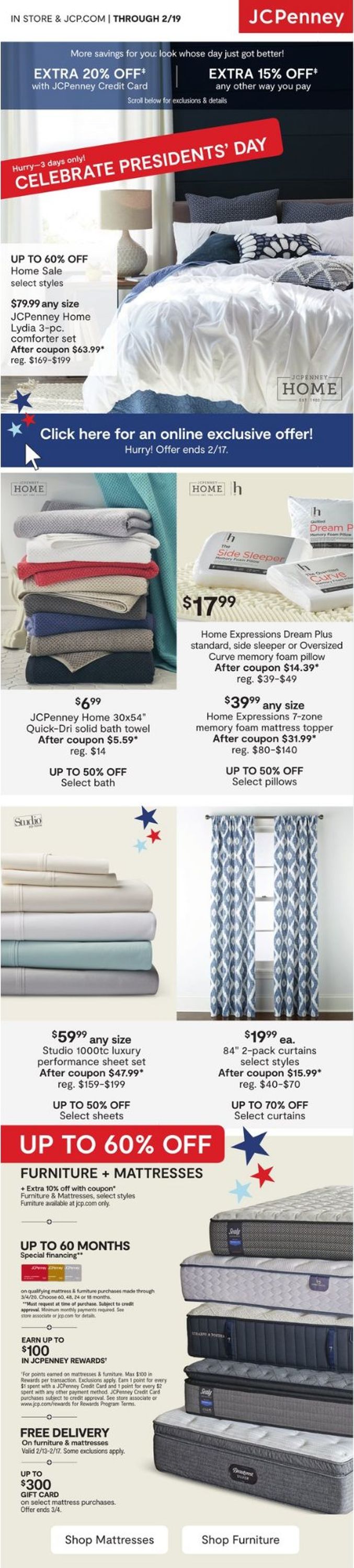 JCPenney Weekly Ad Circular - valid 02/15-02/17/2020