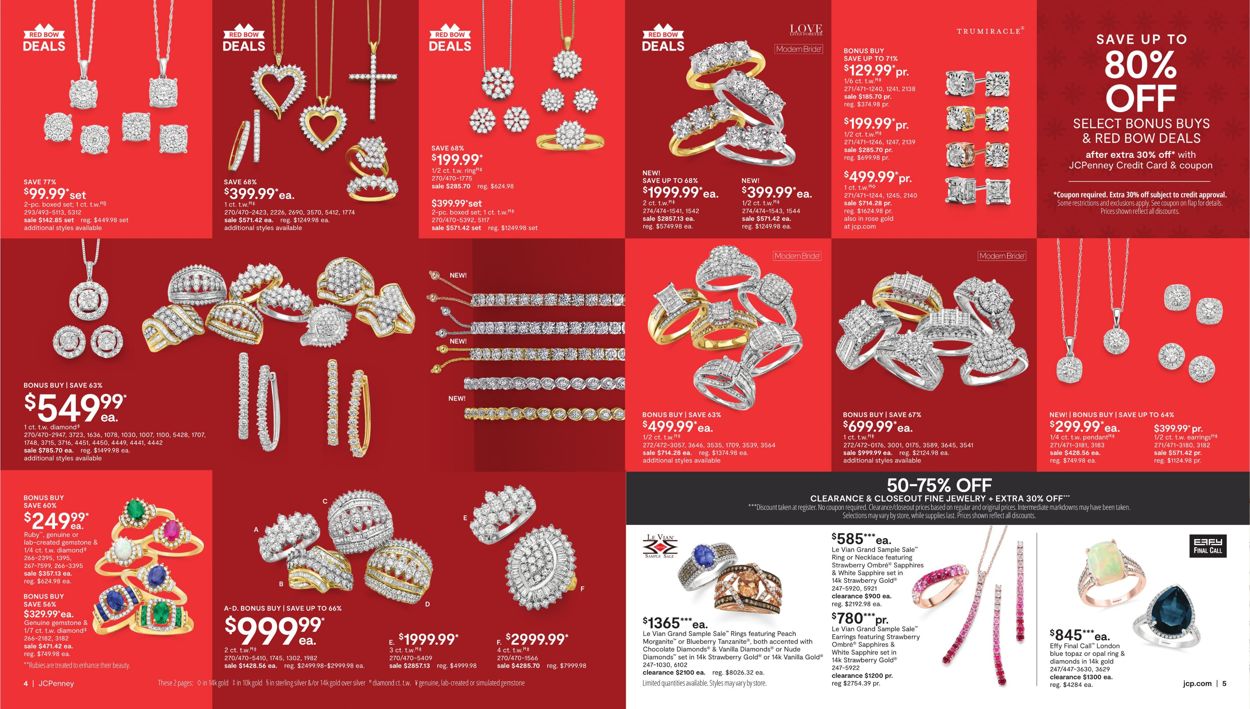 JCPenney Holiday Jewelry Sale 2020 Weekly Ad Circular - valid 12/02-12/24/2020 (Page 4)