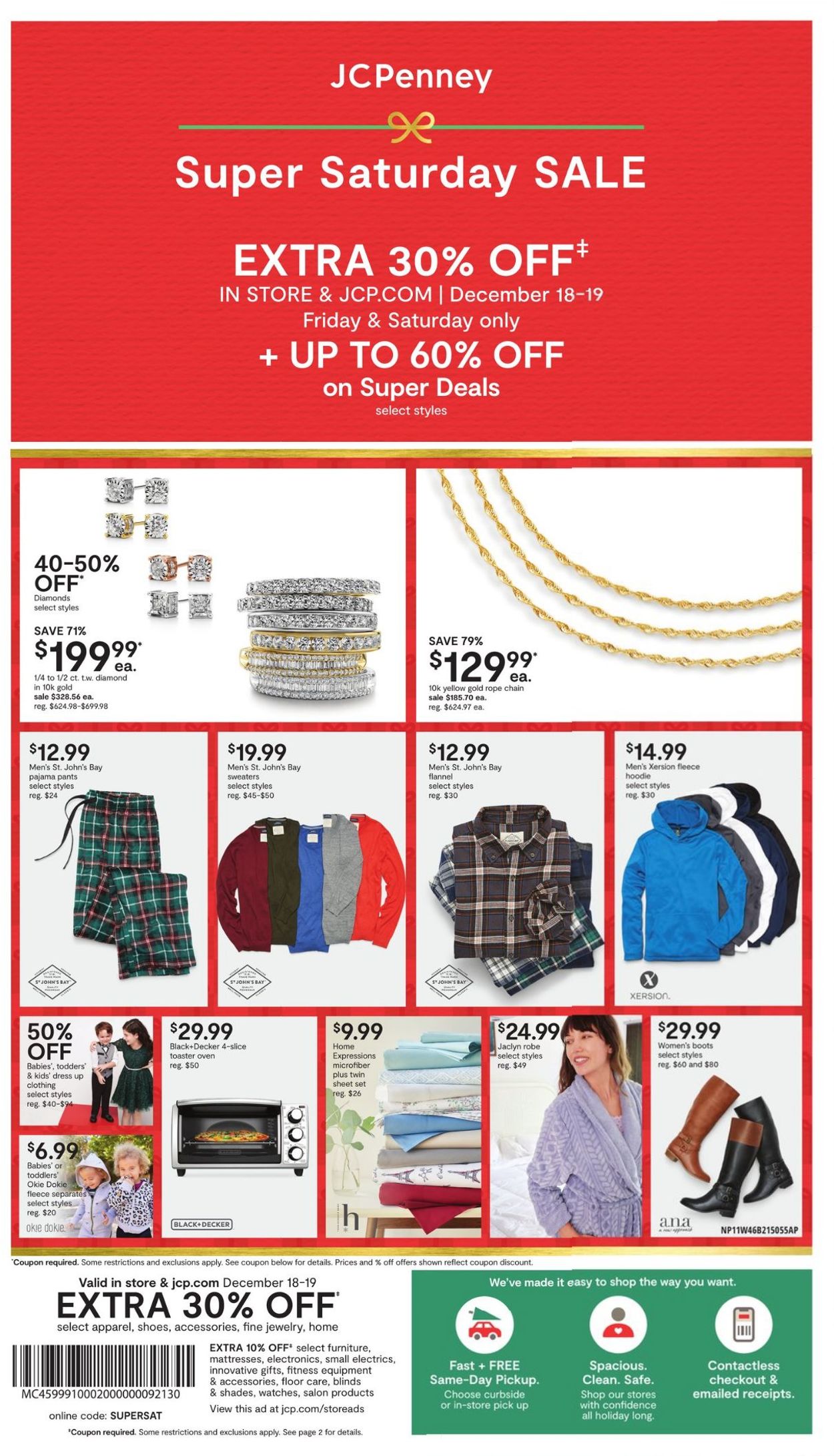 JCPenney Super Saturday Sale Weekly Ad Circular - valid 12/18-12/19/2020