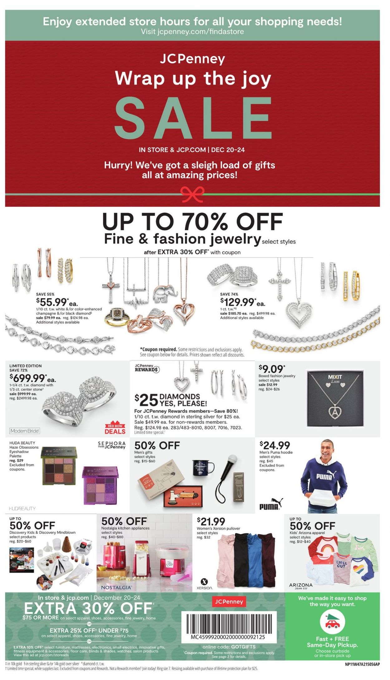 JCPenney Wrap Up The Joy Sale 2020 Weekly Ad Circular - valid 12/20-12/24/2020