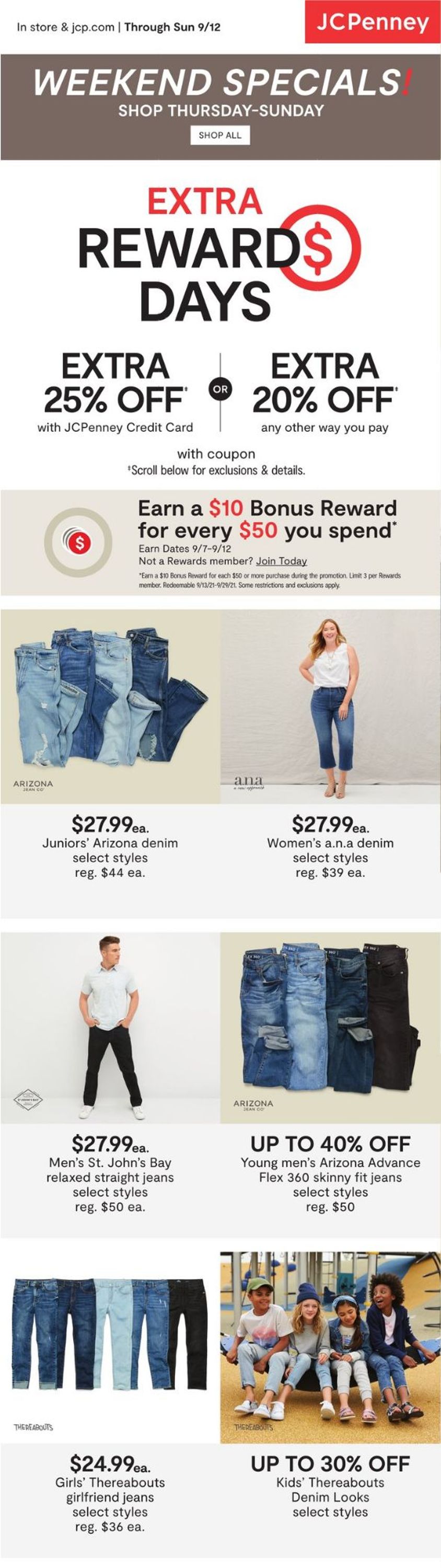 JCPenney Weekly Ad Circular - valid 09/09-09/12/2021