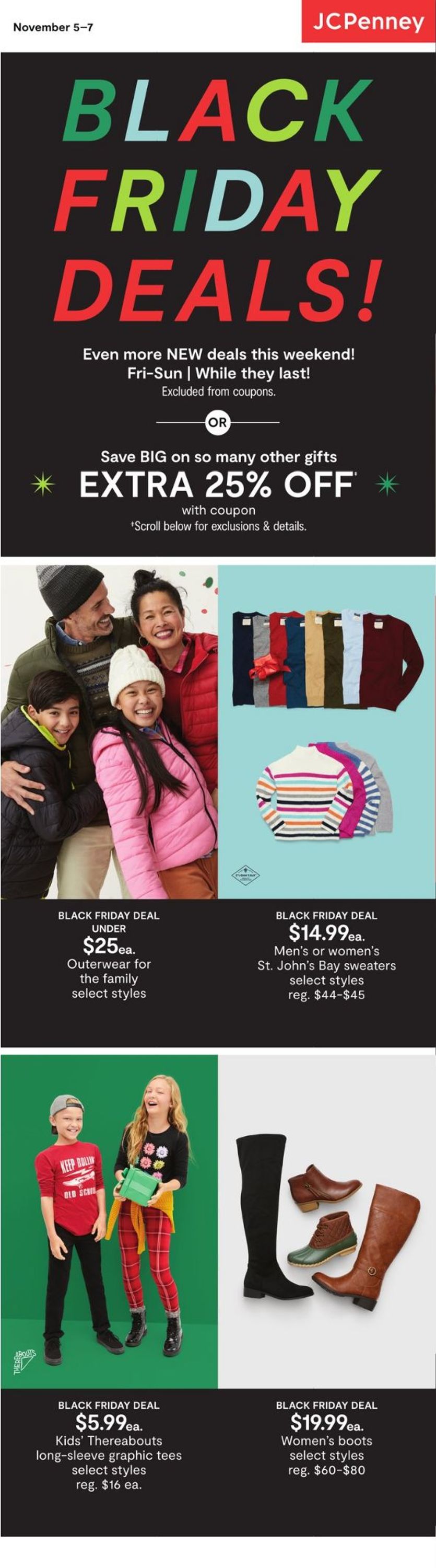 JCPenney BLACK FRIDAY 2021 Weekly Ad Circular - valid 11/05-11/07/2021