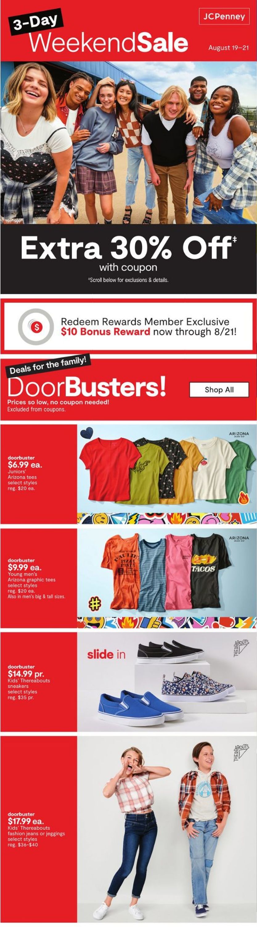 JCPenney Weekly Ad Circular - valid 08/19-08/21/2022
