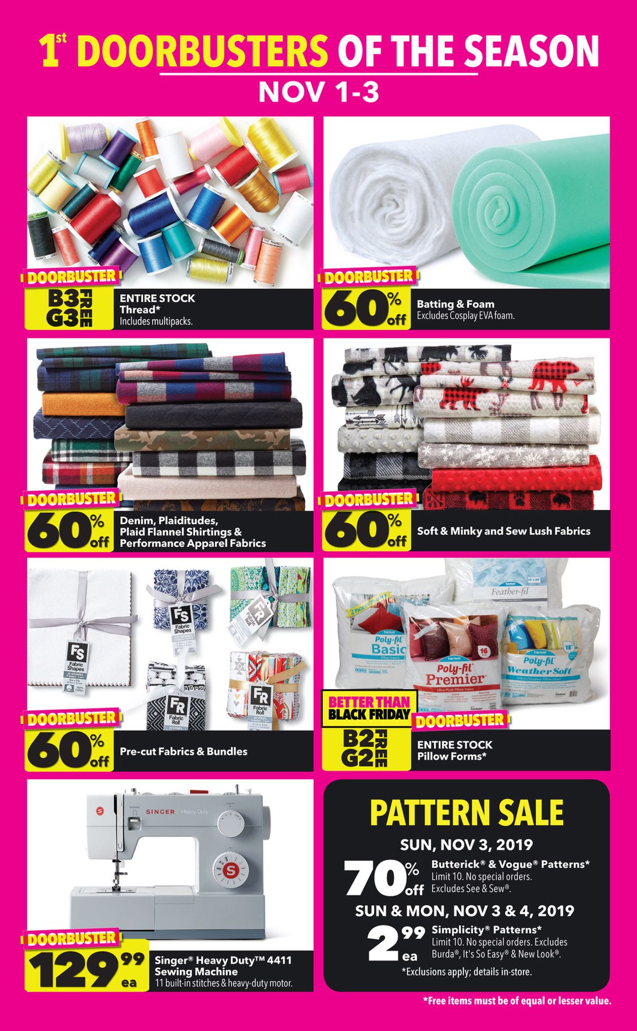 Jo-Ann - Early Black Friday 2019 Sale! Weekly Ad Circular - valid 11/01-11/09/2019 (Page 3)
