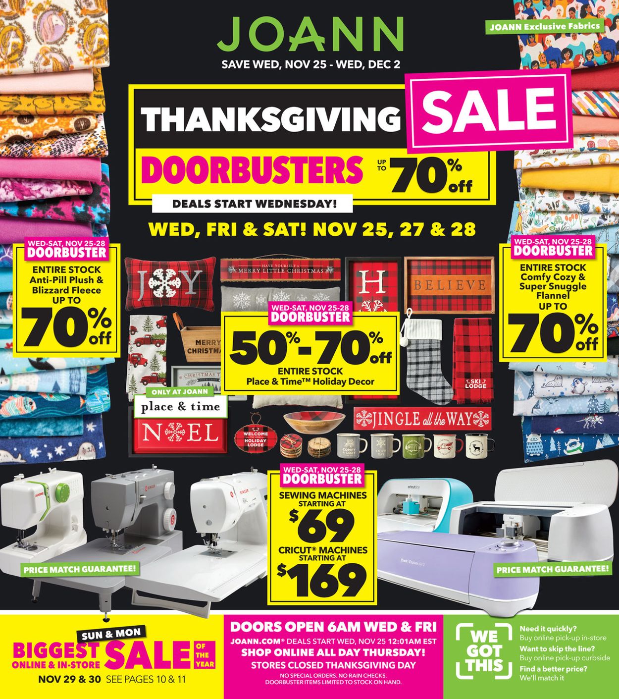 Jo-Ann Thanksgiving Sale 2020 Weekly Ad Circular - valid 11/25-12/02/2020