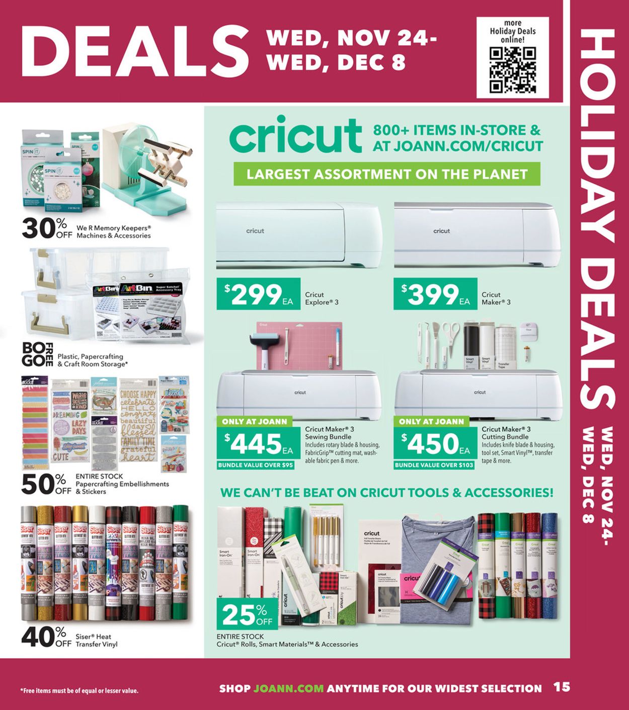 Jo-Ann CYBER MONDAY 2021 Weekly Ad Circular - valid 11/24-12/08/2021 (Page 6)