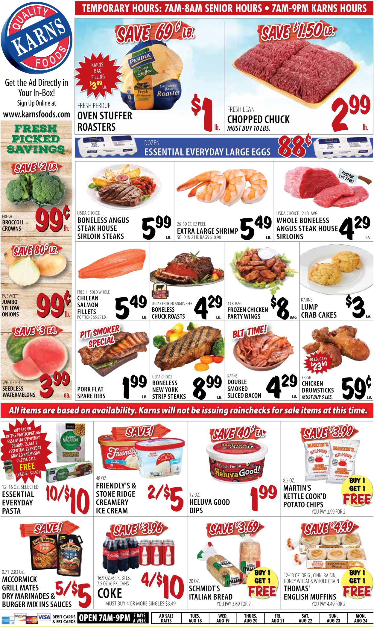 Karns Quality Foods Weekly Ad Circular - valid 08/18-08/24/2020