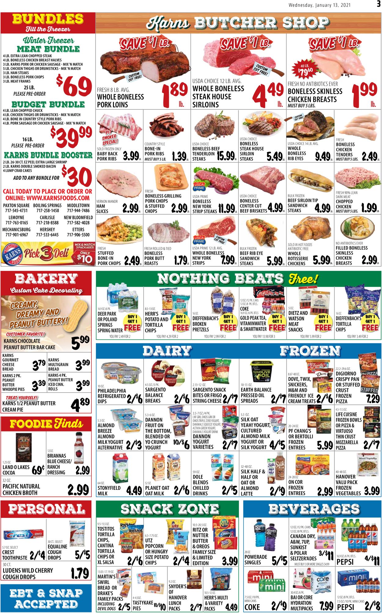 Karns Quality Foods Weekly Ad Circular - valid 01/12-01/18/2021 (Page 3)