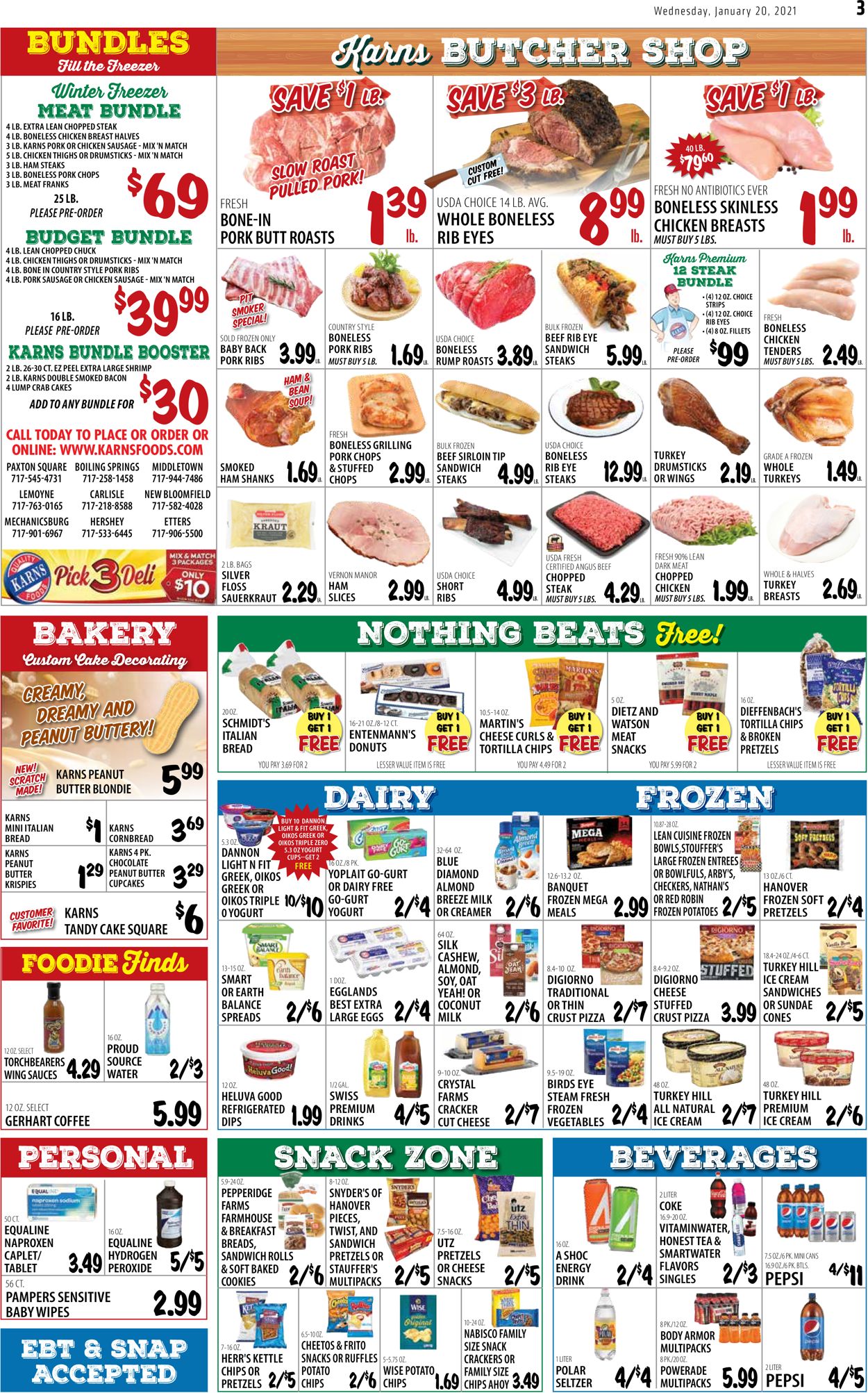Karns Quality Foods Weekly Ad Circular - valid 01/19-01/25/2021 (Page 3)